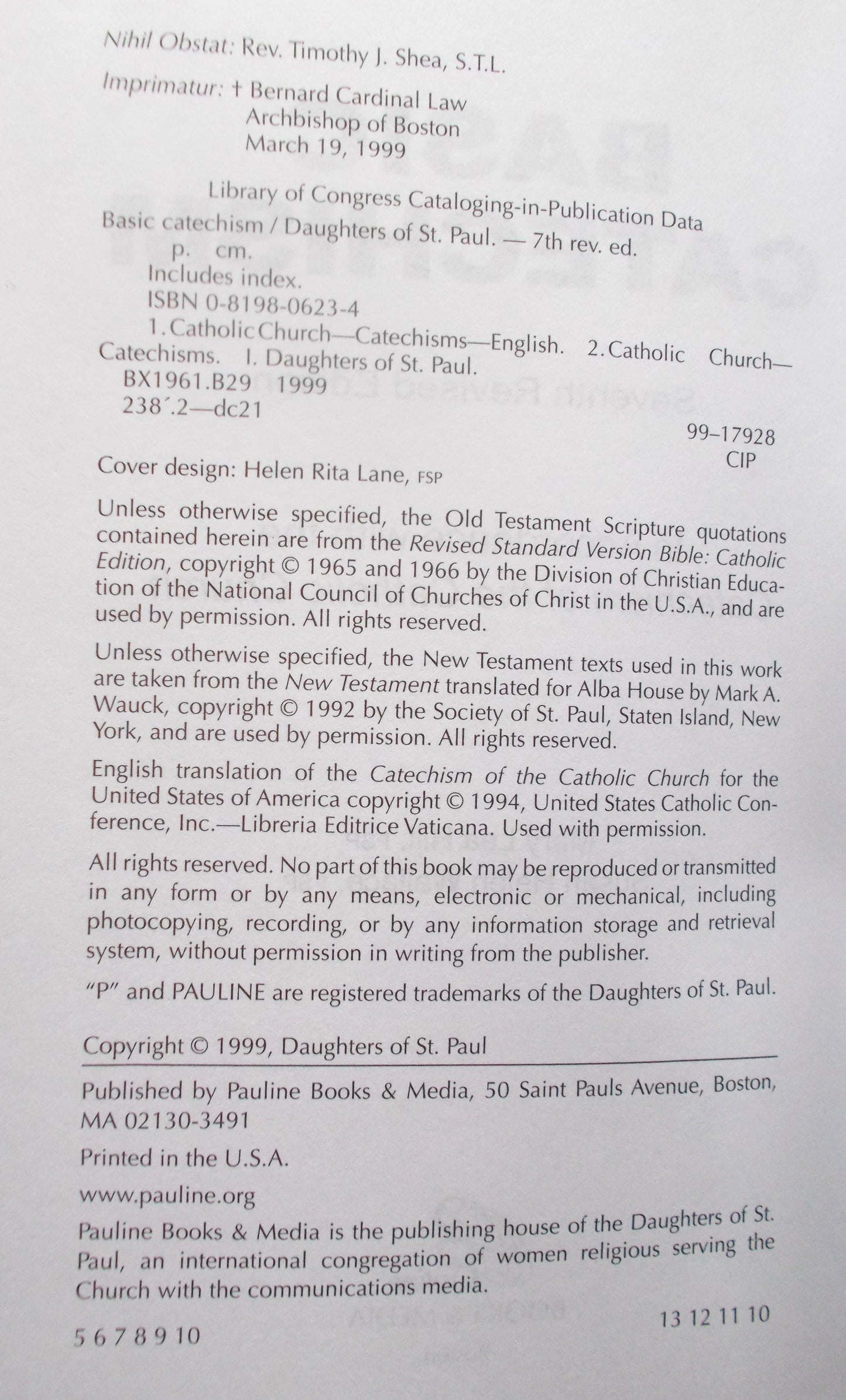 Basic Catechism : Creed, Sacraments, Morality, Prayer