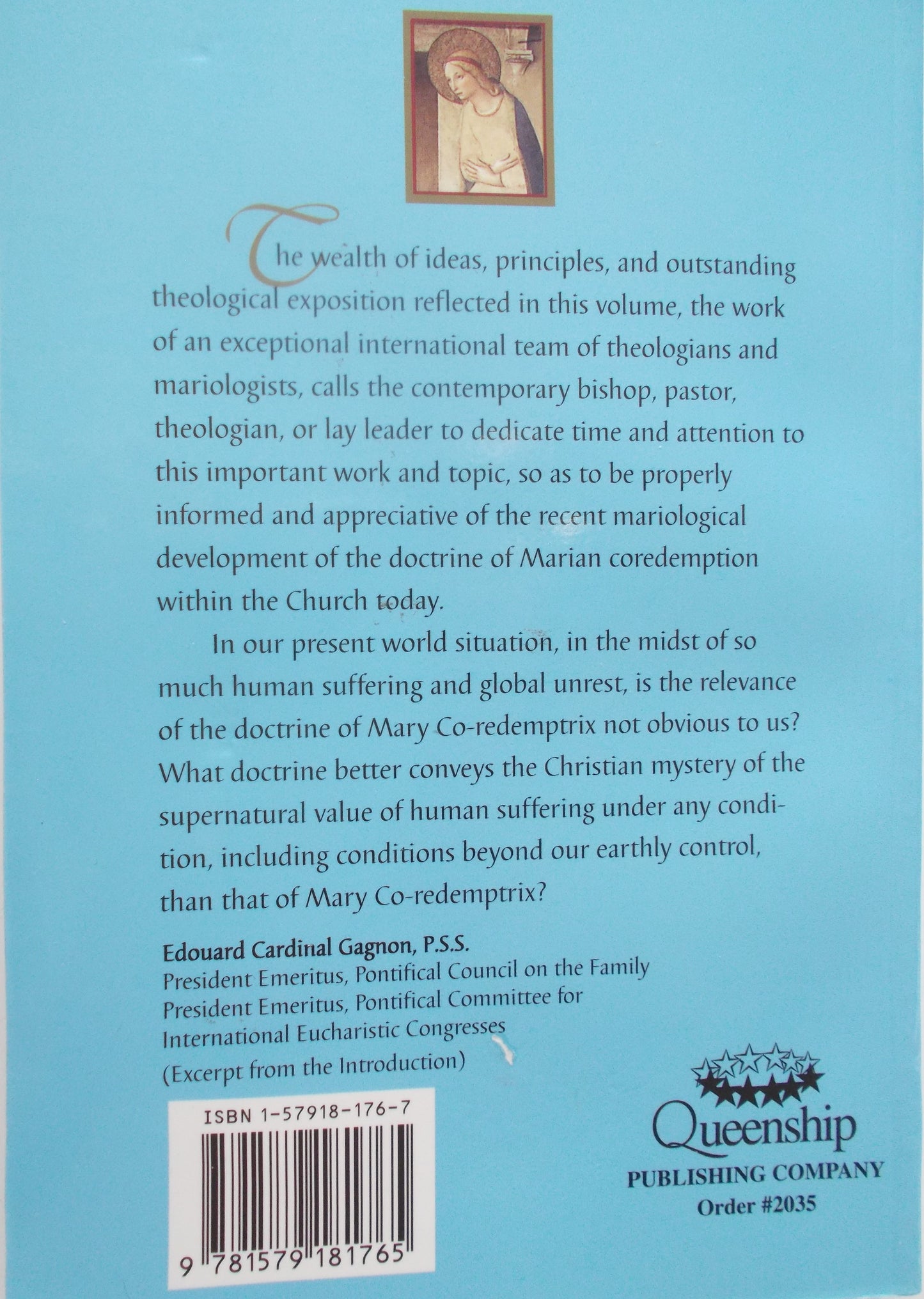 Mary Co-redemptrix Doctrinal Issues Today