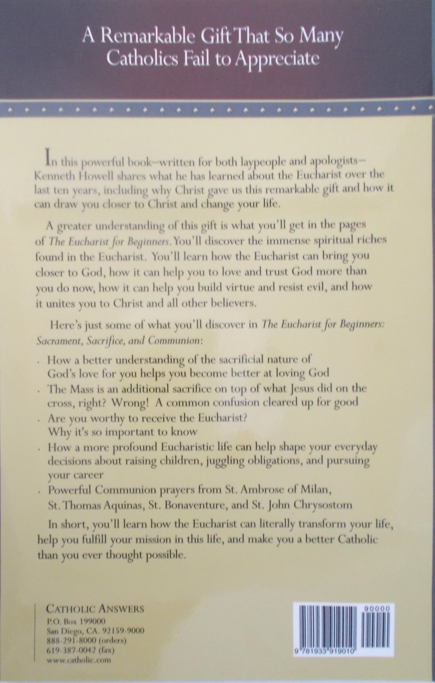 The Eucharist for Beginners : Sacraments, Sacrifice, and Communion