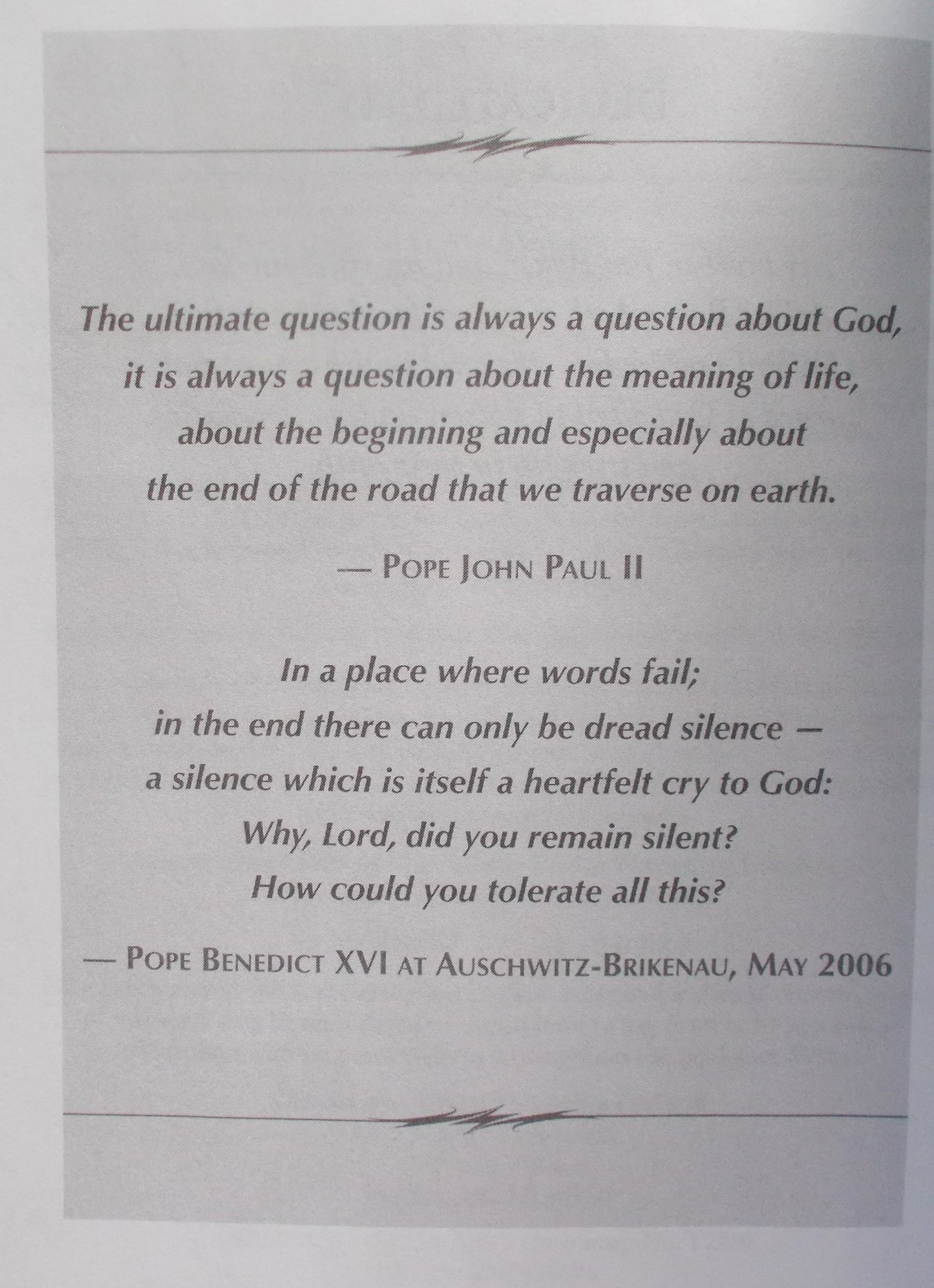 The Questioner's Prayer