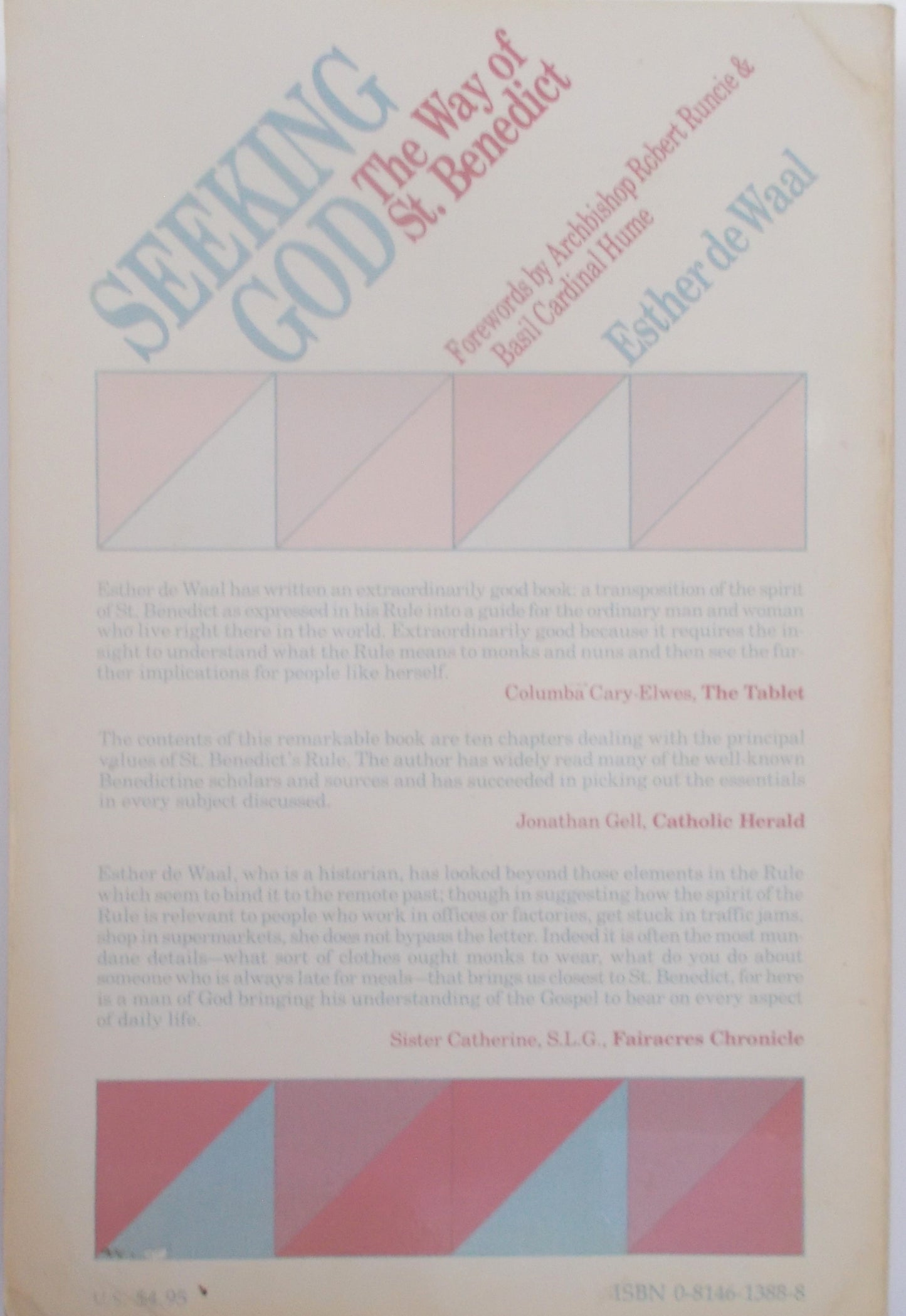 Used - Seeking God The Way of St. Benedict