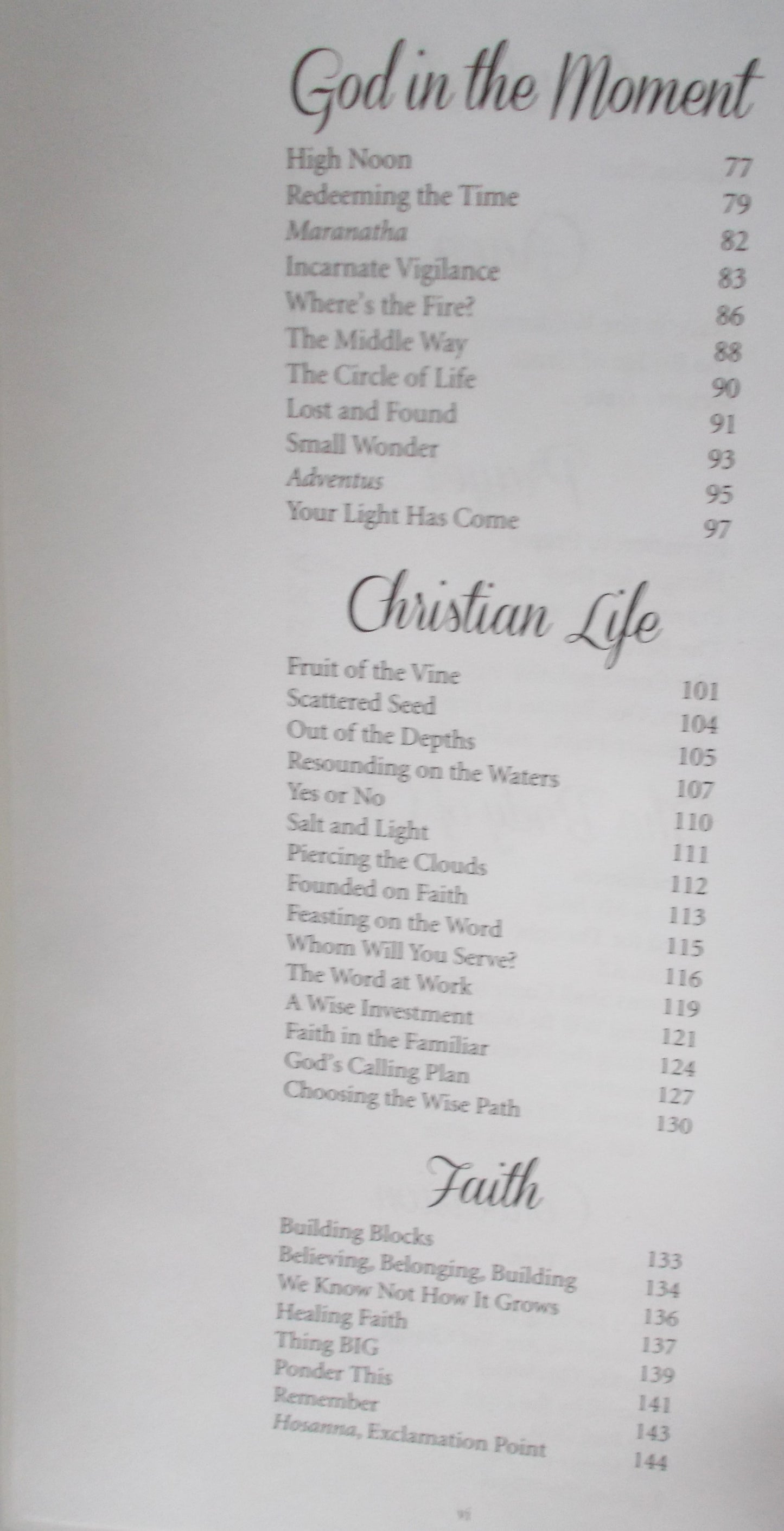 Grace In the Wilderness: Reflections on God's Sustaining Word Along Life's Journey*