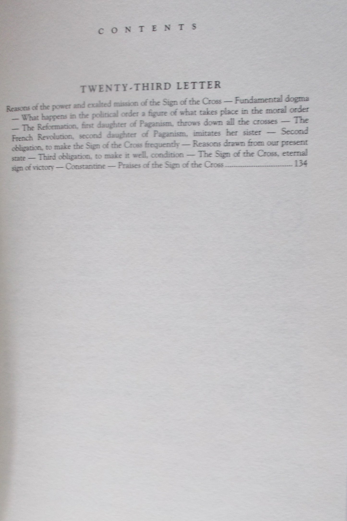 The Sign of the Cross in the Nineteenth Century