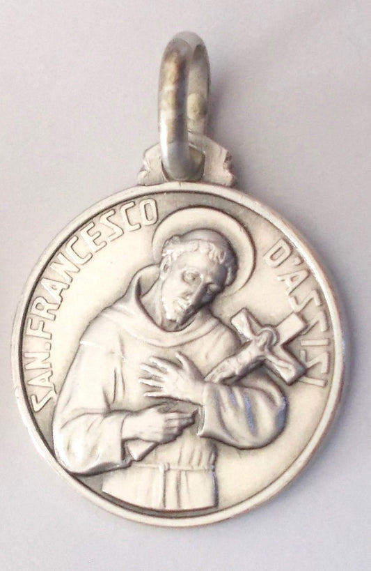 St. Francis of Assisi - Sterling Silver Medal