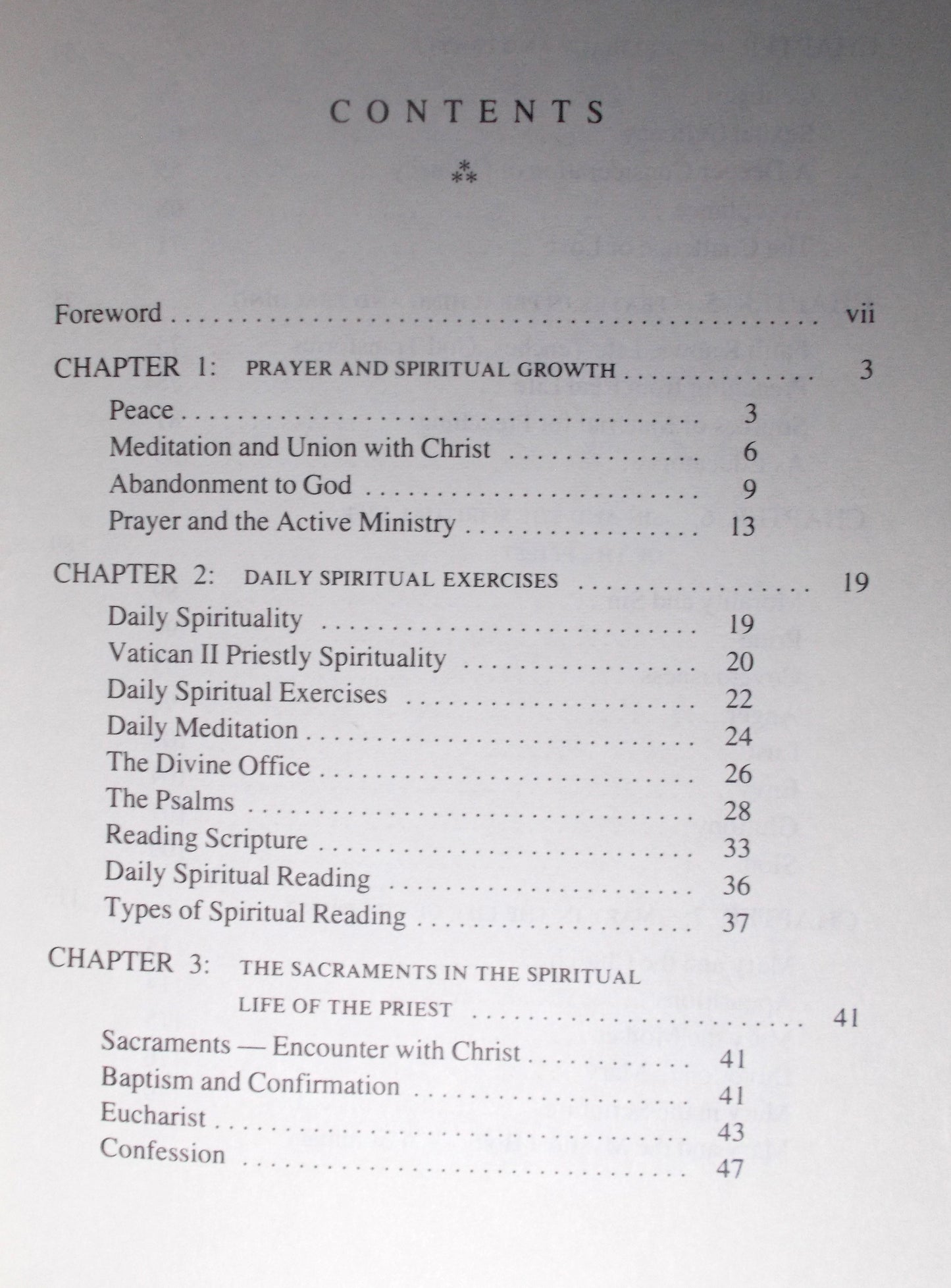 USED - Instrument of Peace : Personal and Spiritual Goal of the Priest