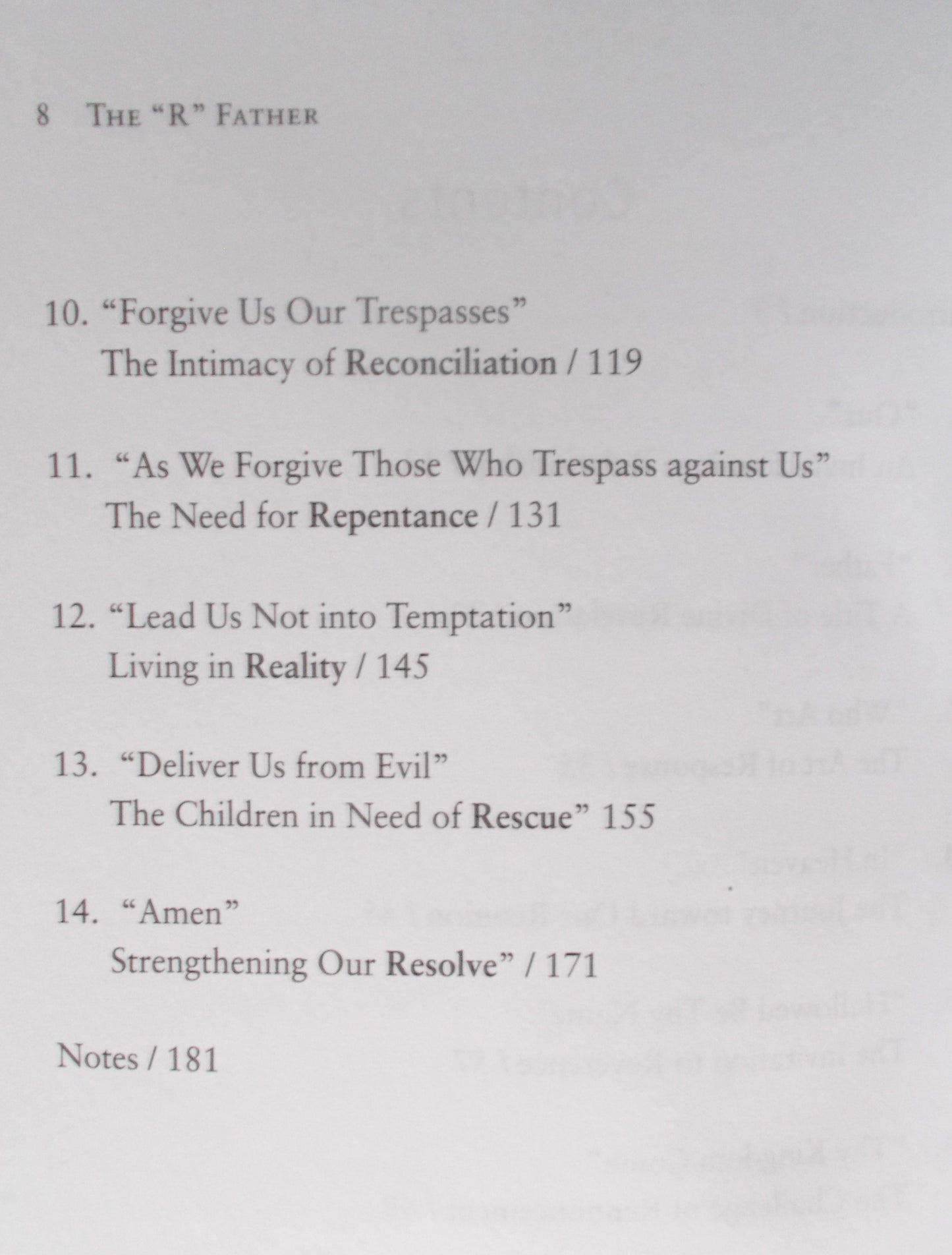 The "R" Father : 14 Ways to Respond to The Lord's Prayer