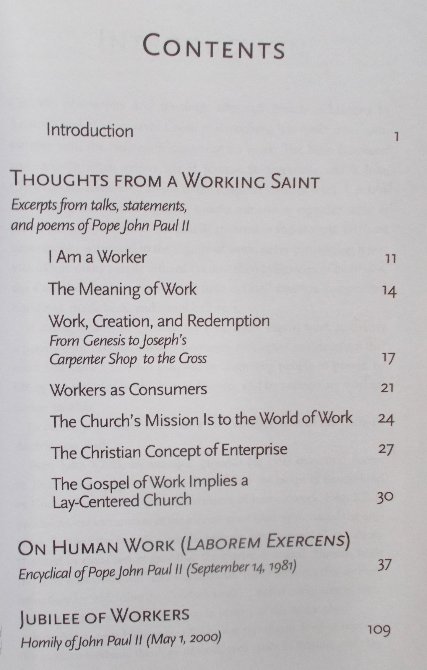 John Paul II's Gospel of Work : with Introduction and Commentary