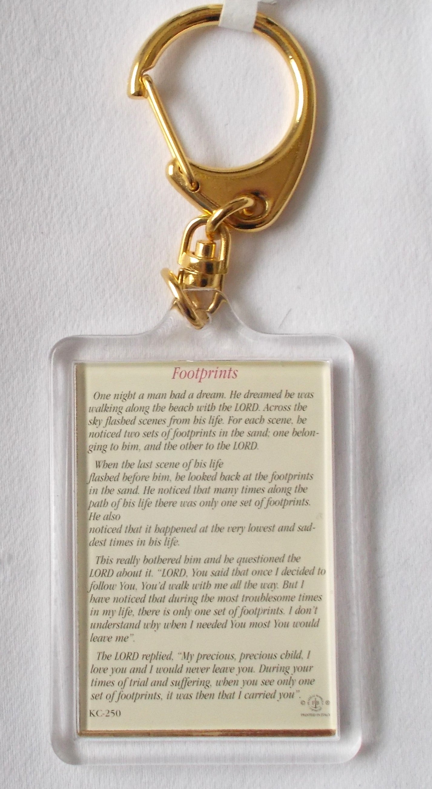 Key Chain - Jesus - Footprints
