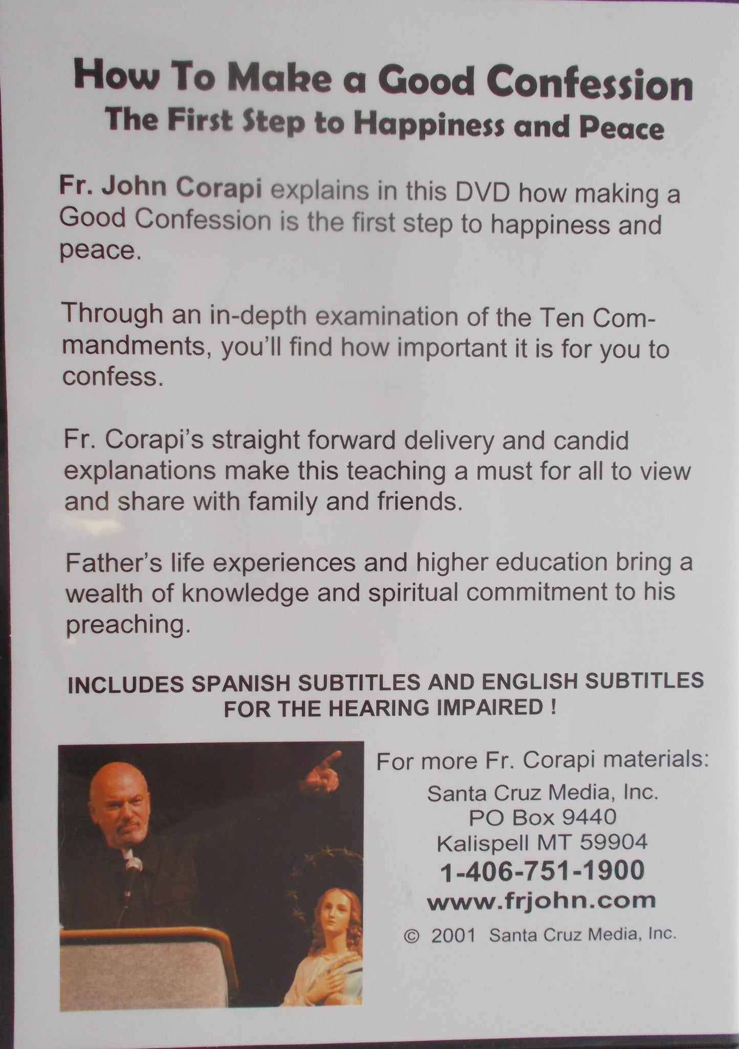 USED - How to Make a Good Confession DVD