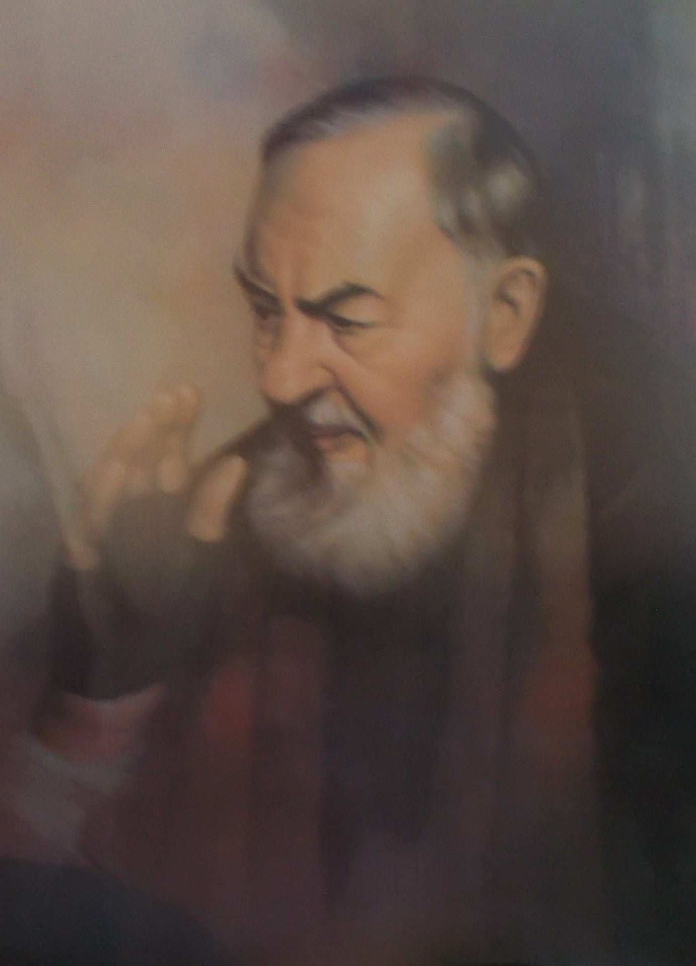 3D Padre Pio Picture 10 x 13