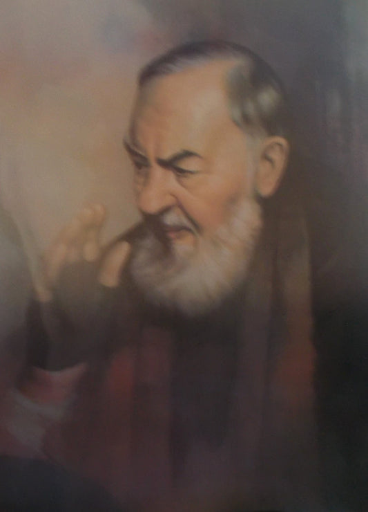 3D Padre Pio Picture 10 x 13