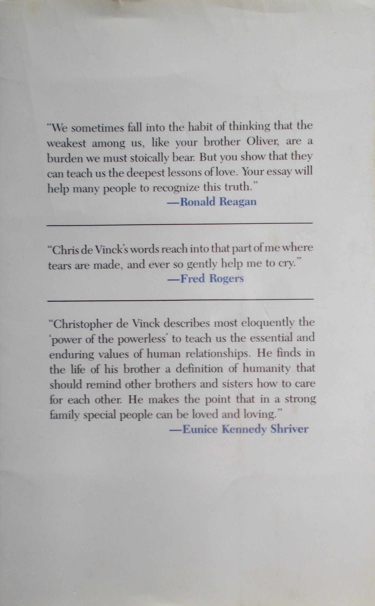 Used - The Power of the Powerless: A Brother's Legacy of Love