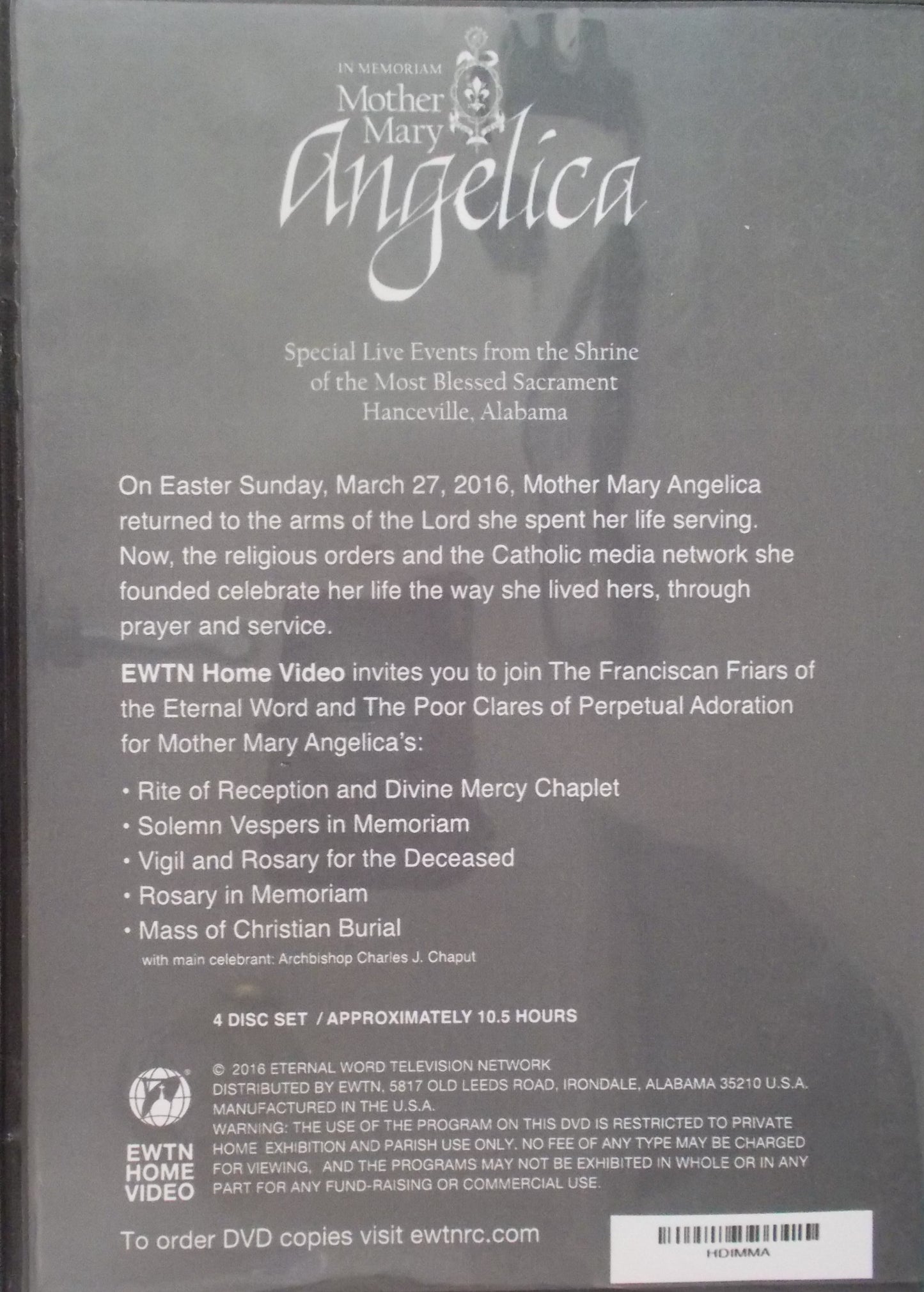 USED - In Memoriam Mother Mary Angelica DVDs