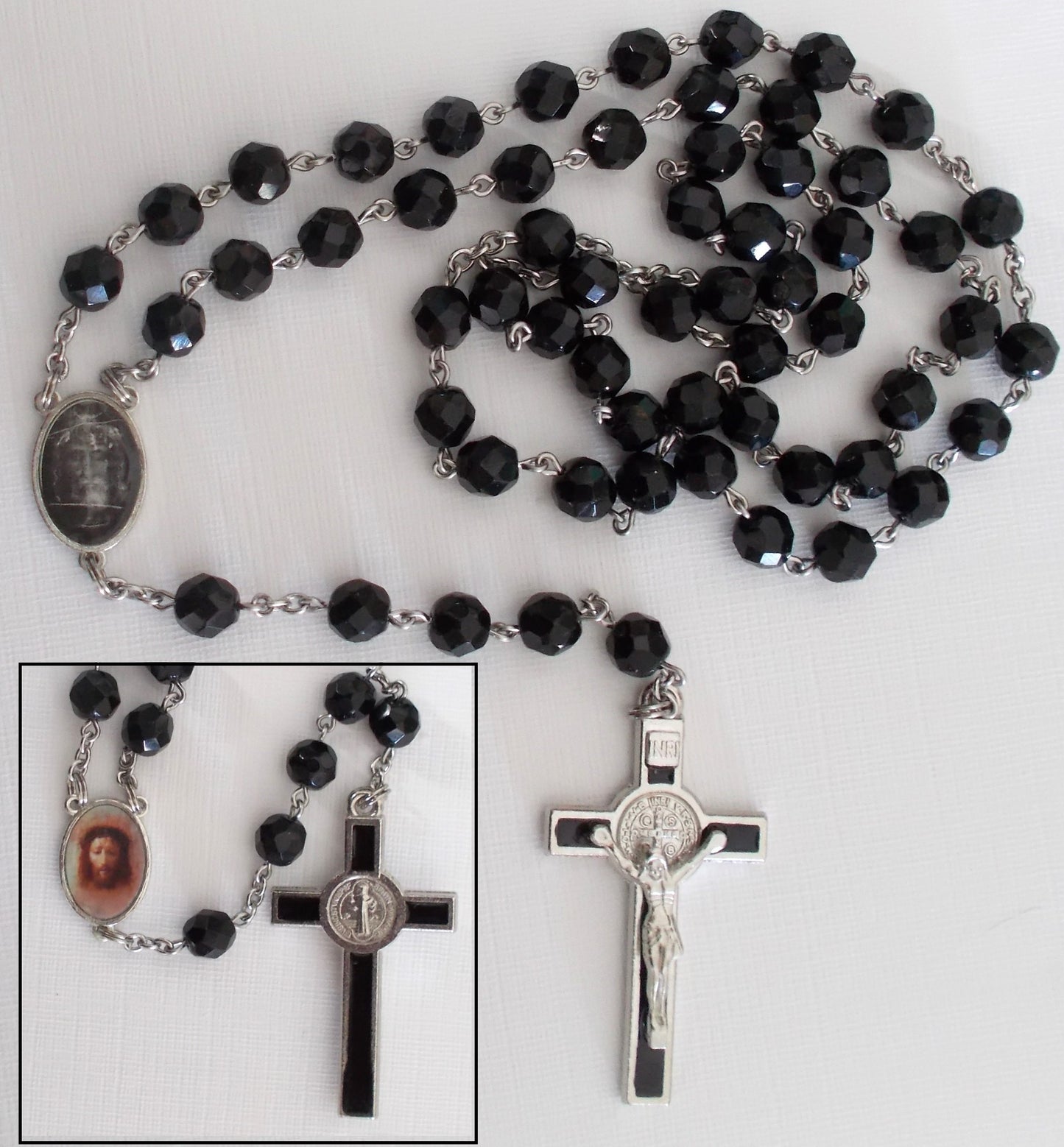 St. Benedict Crucifix & Holy Face / Shroud Rosary