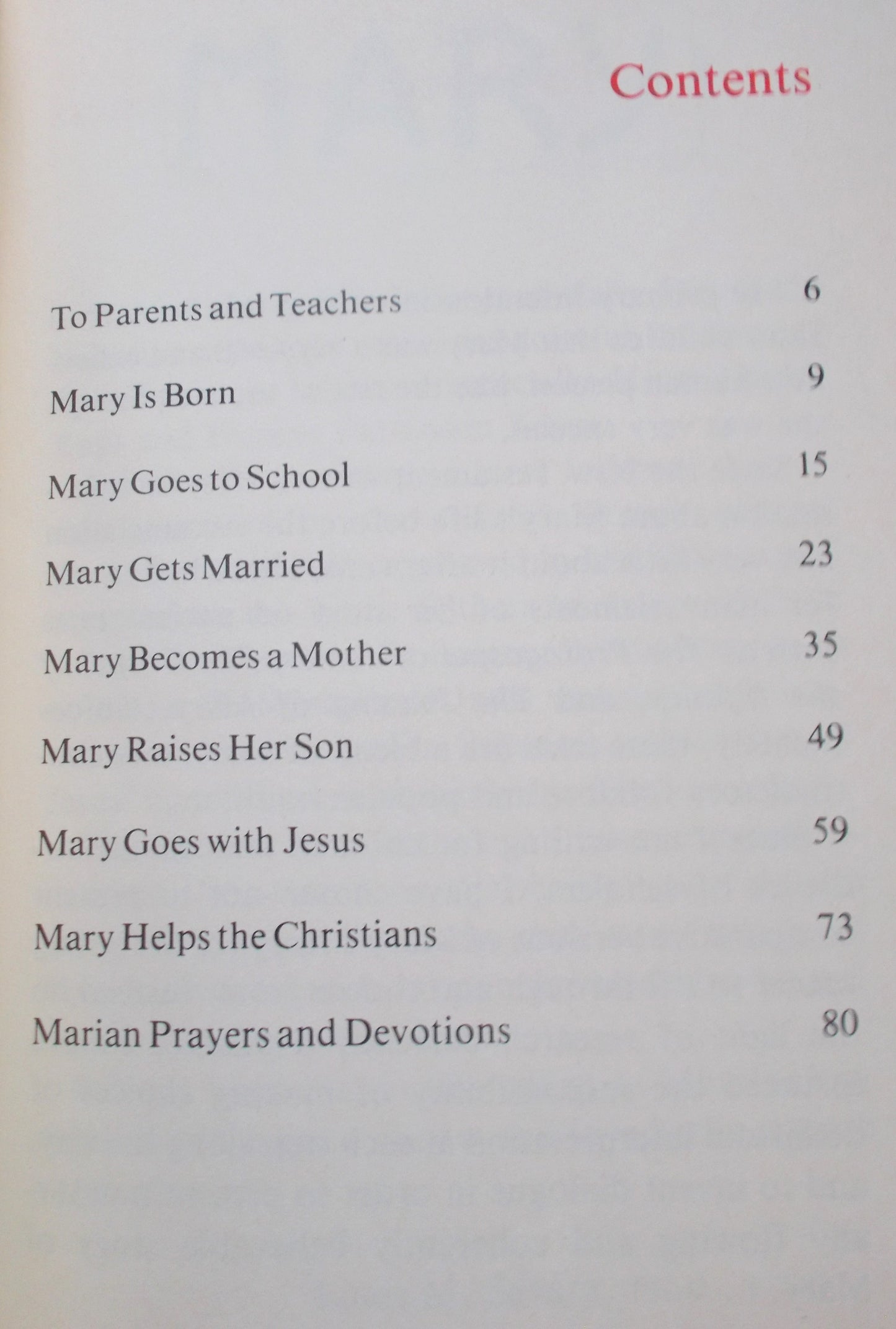 Used - The Life of Mary - hardcover children' book