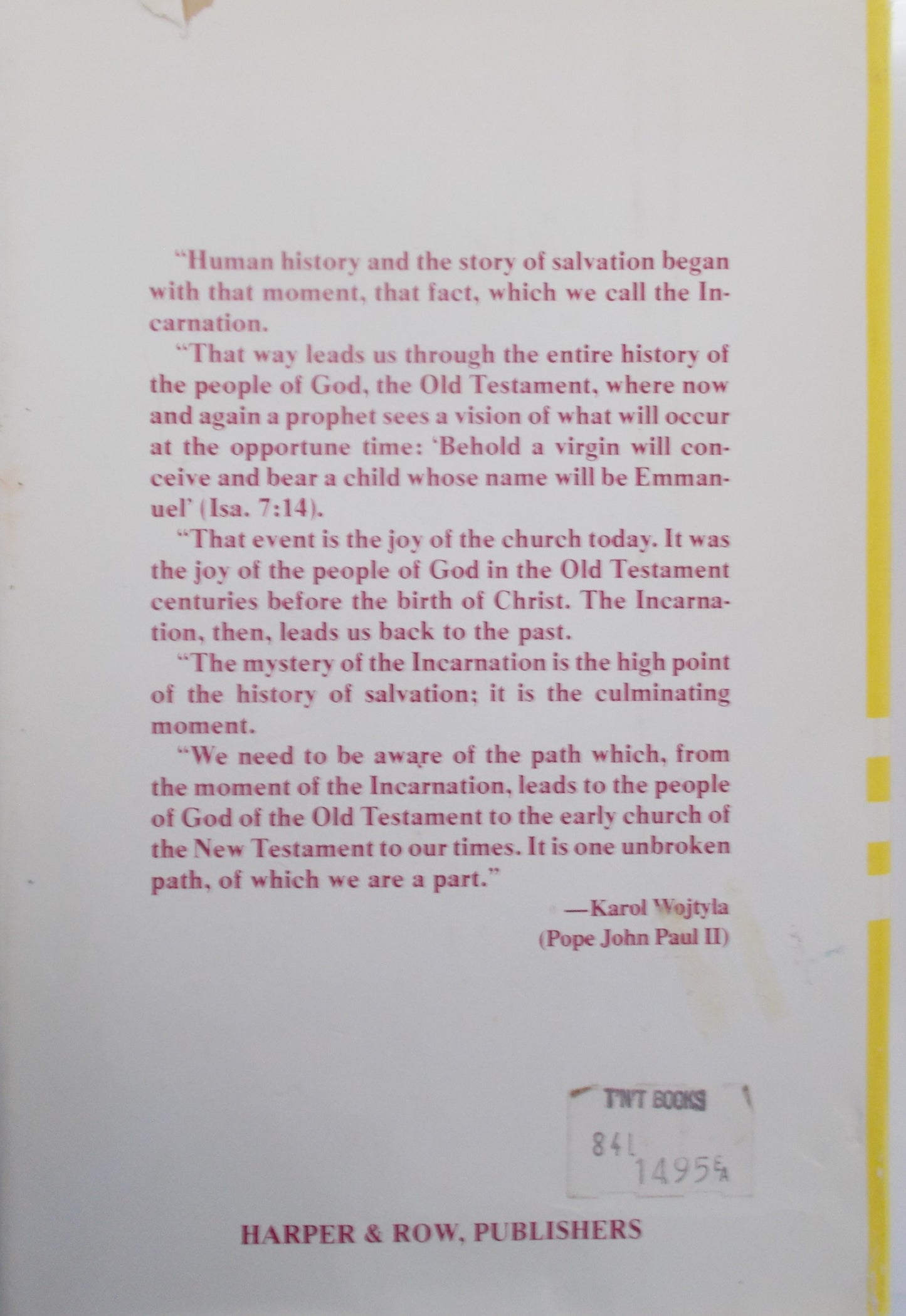 Used - The Way to Christ : Spiritual Exercises by Karol Wojtyla - hardcover