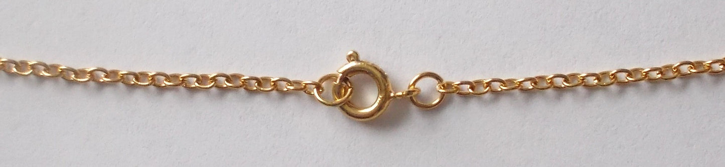 Gold tone Fine Chain 18 inch