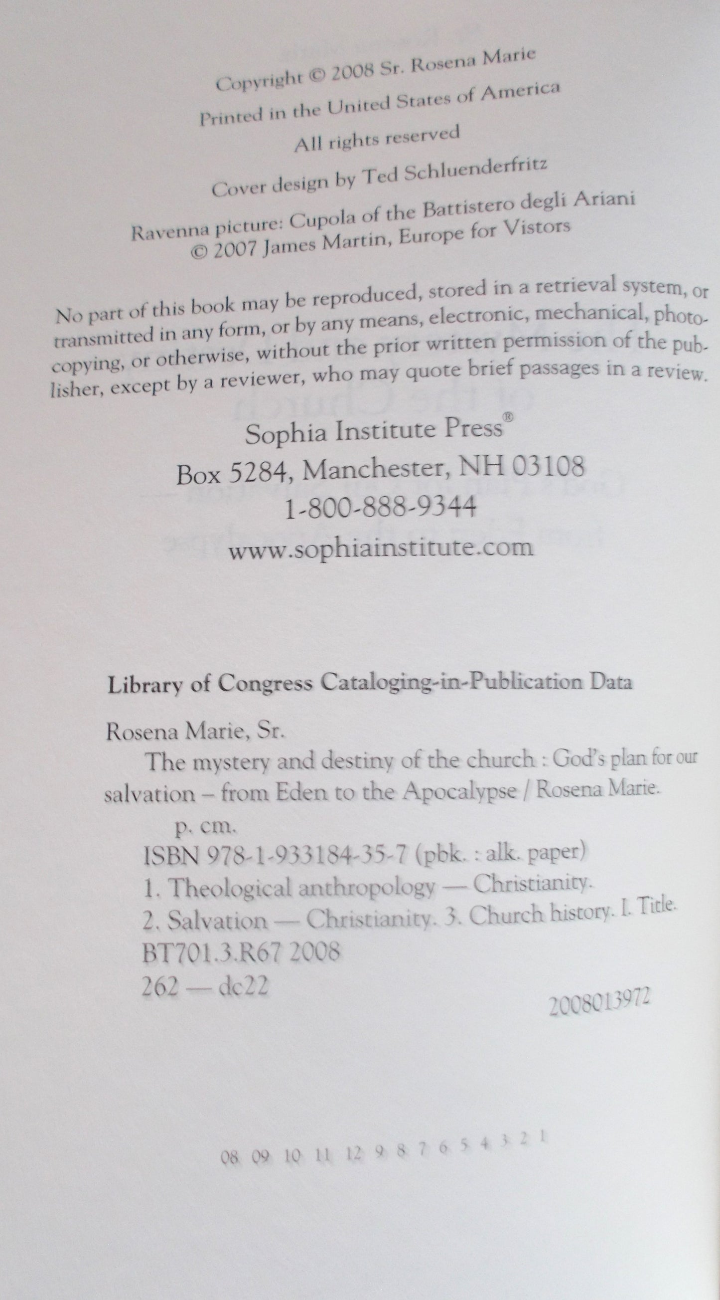 The Mystery & Destiny of the Church : God's Plan for Our Salvation