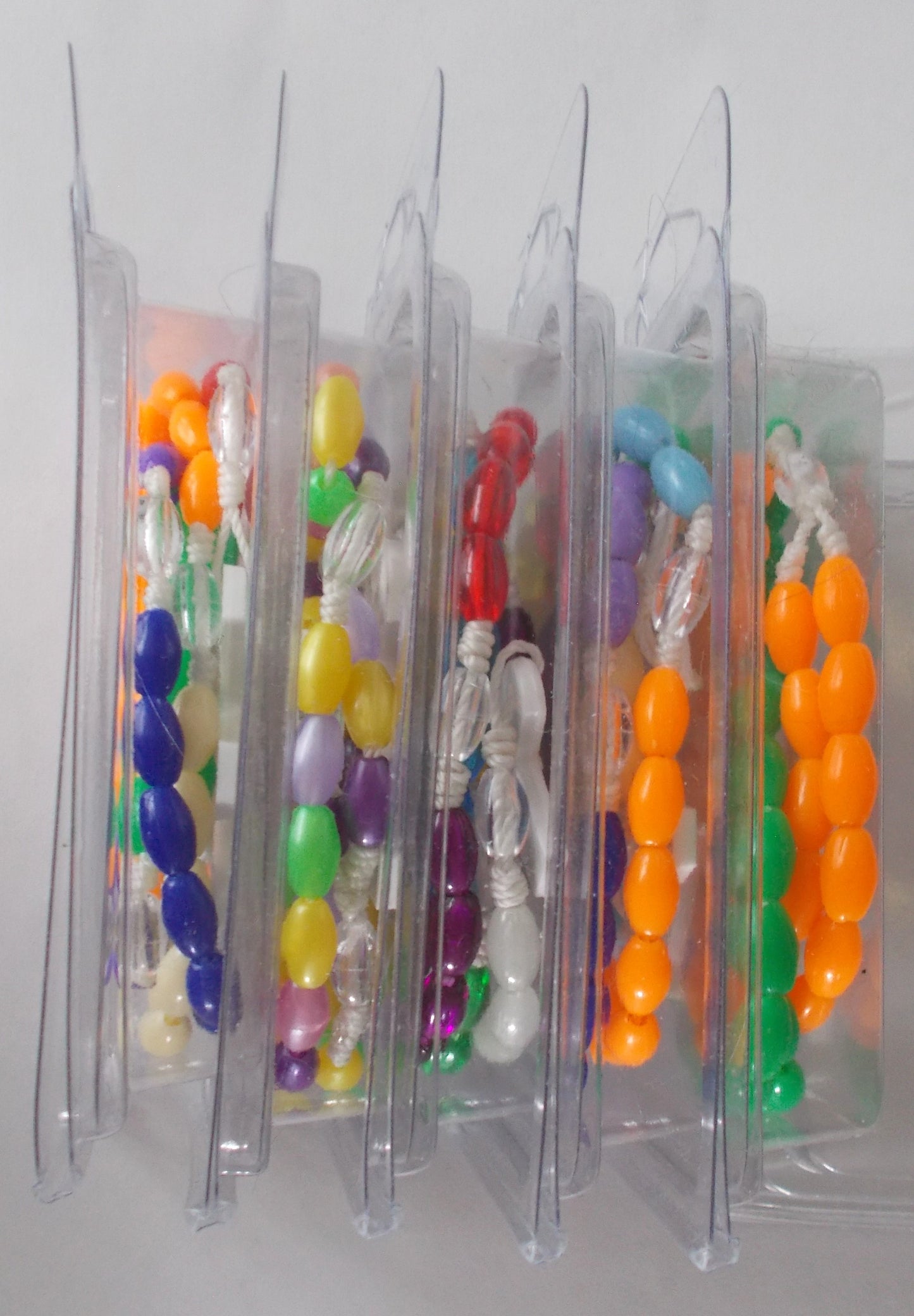 Bulk Package of 5 Multi-colour Cord Rosaries