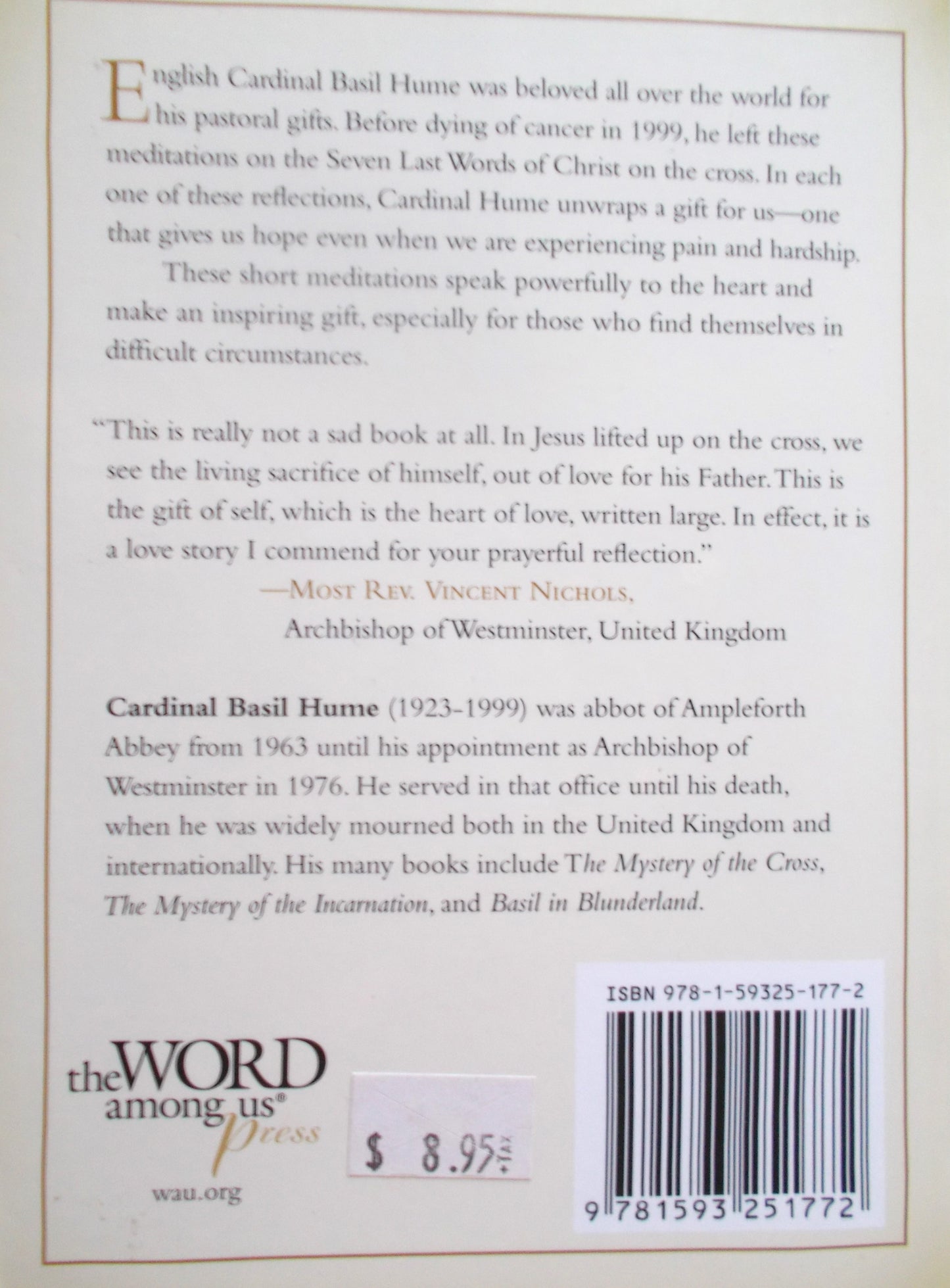 Hope From The Cross : Reflections on Jesus' Seven Last Words