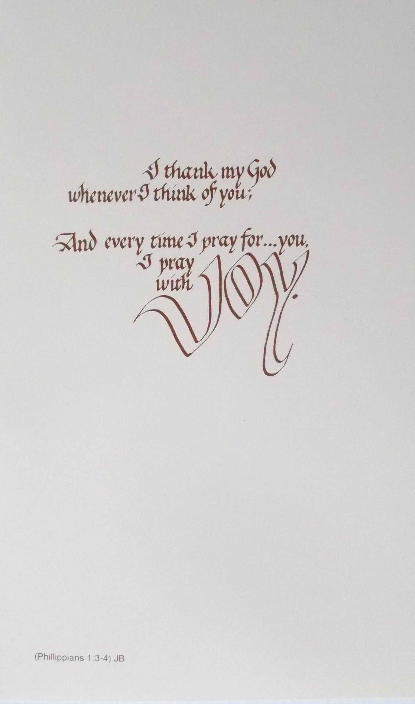 Thinking of You Scriptural Greeting Card