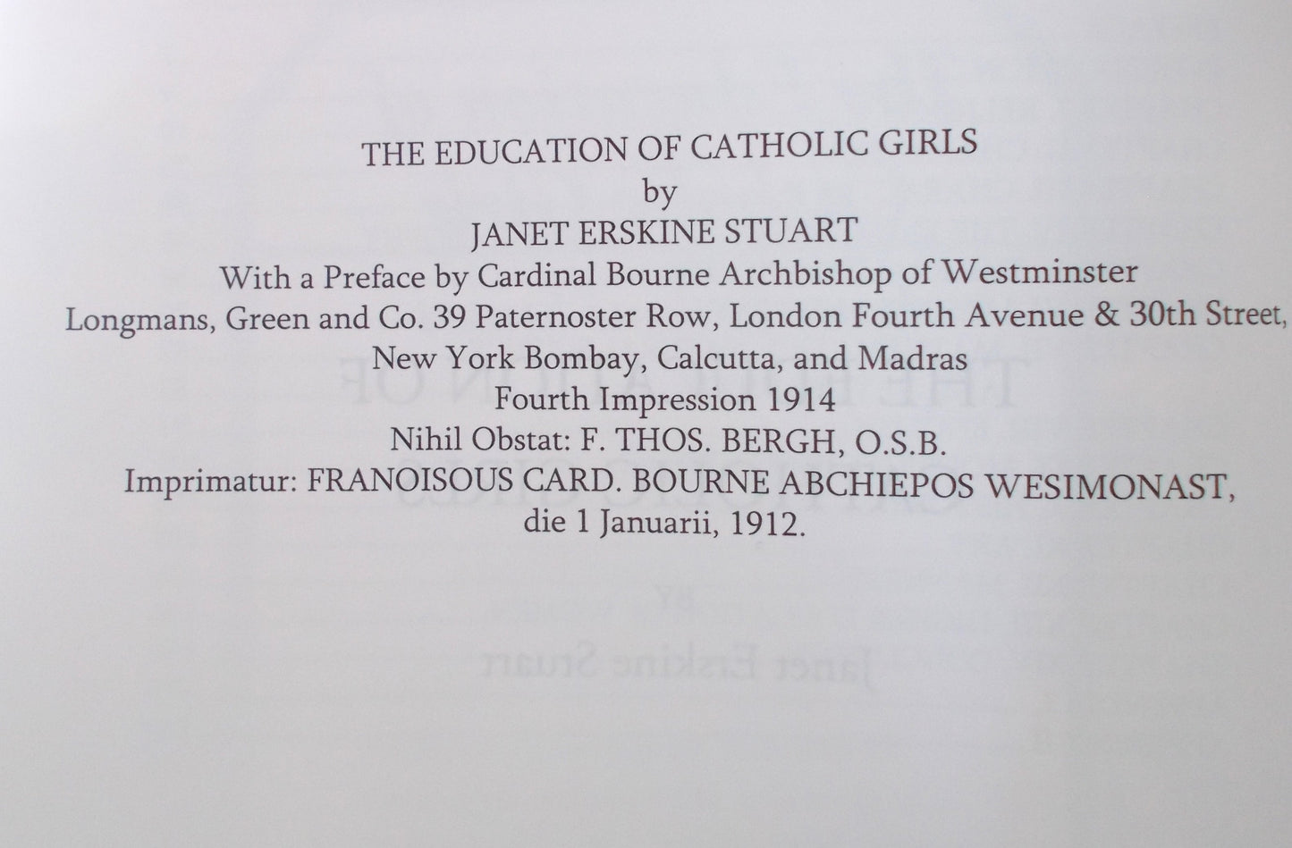 The Education of Catholic Girls