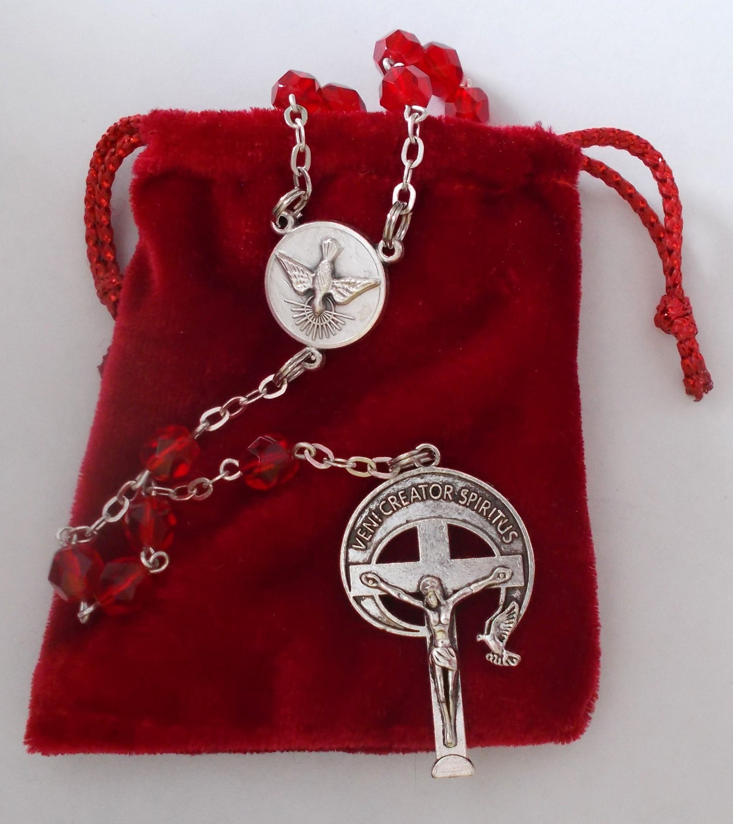 Holy Spirit Rosary with Pouch