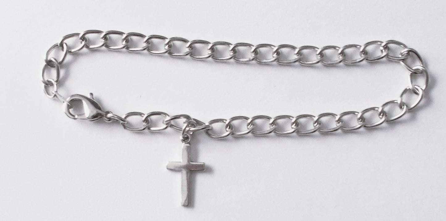 First Holy Communion Bracelet - Silver Cross