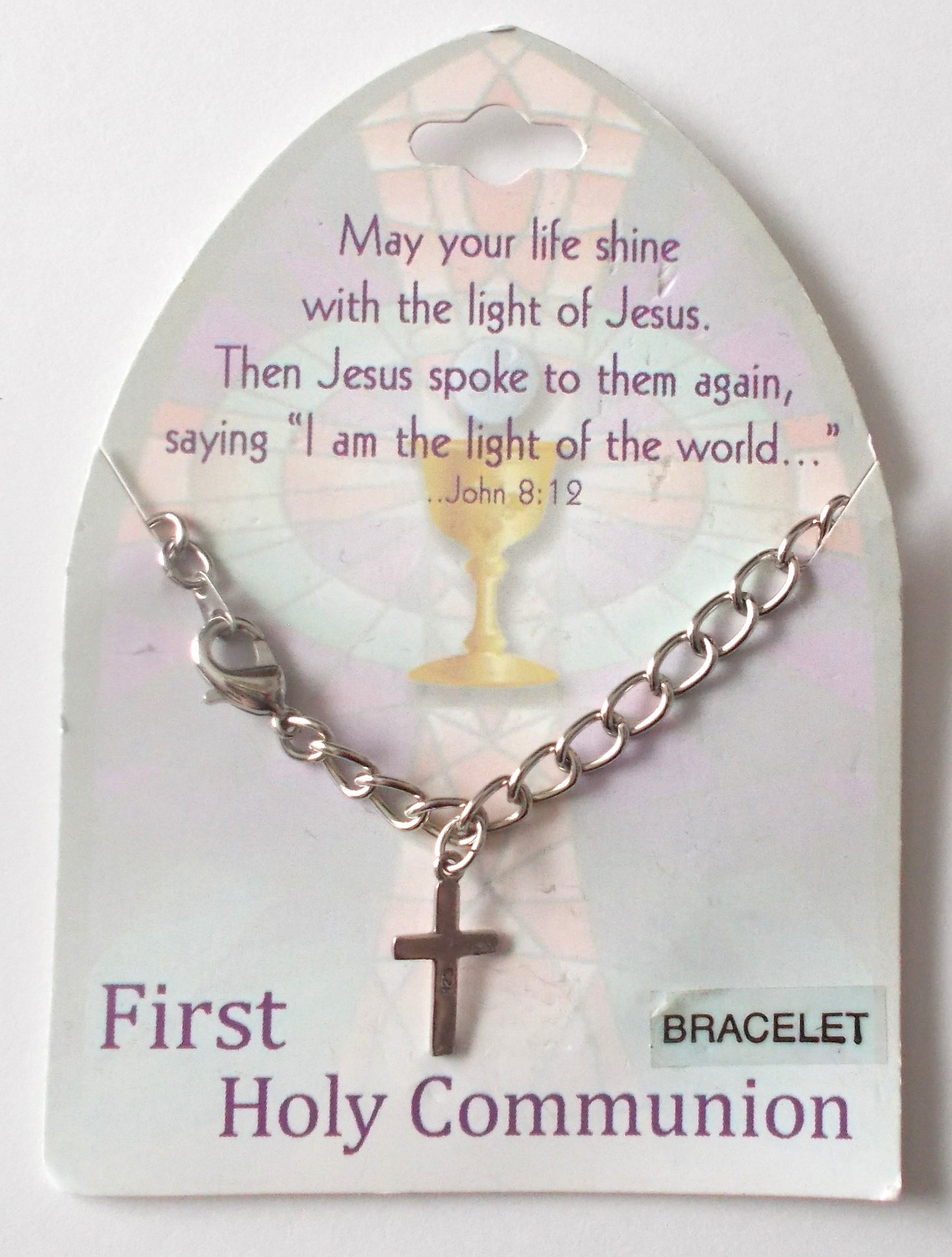First Holy Communion Bracelet - Silver Cross