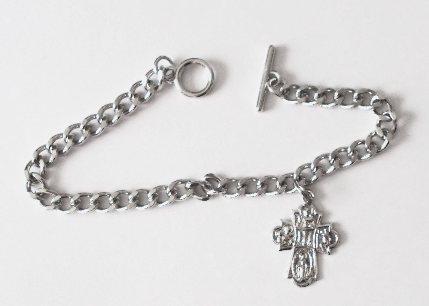 Bracelet with Confirmation Prayercard - 5 way Cross