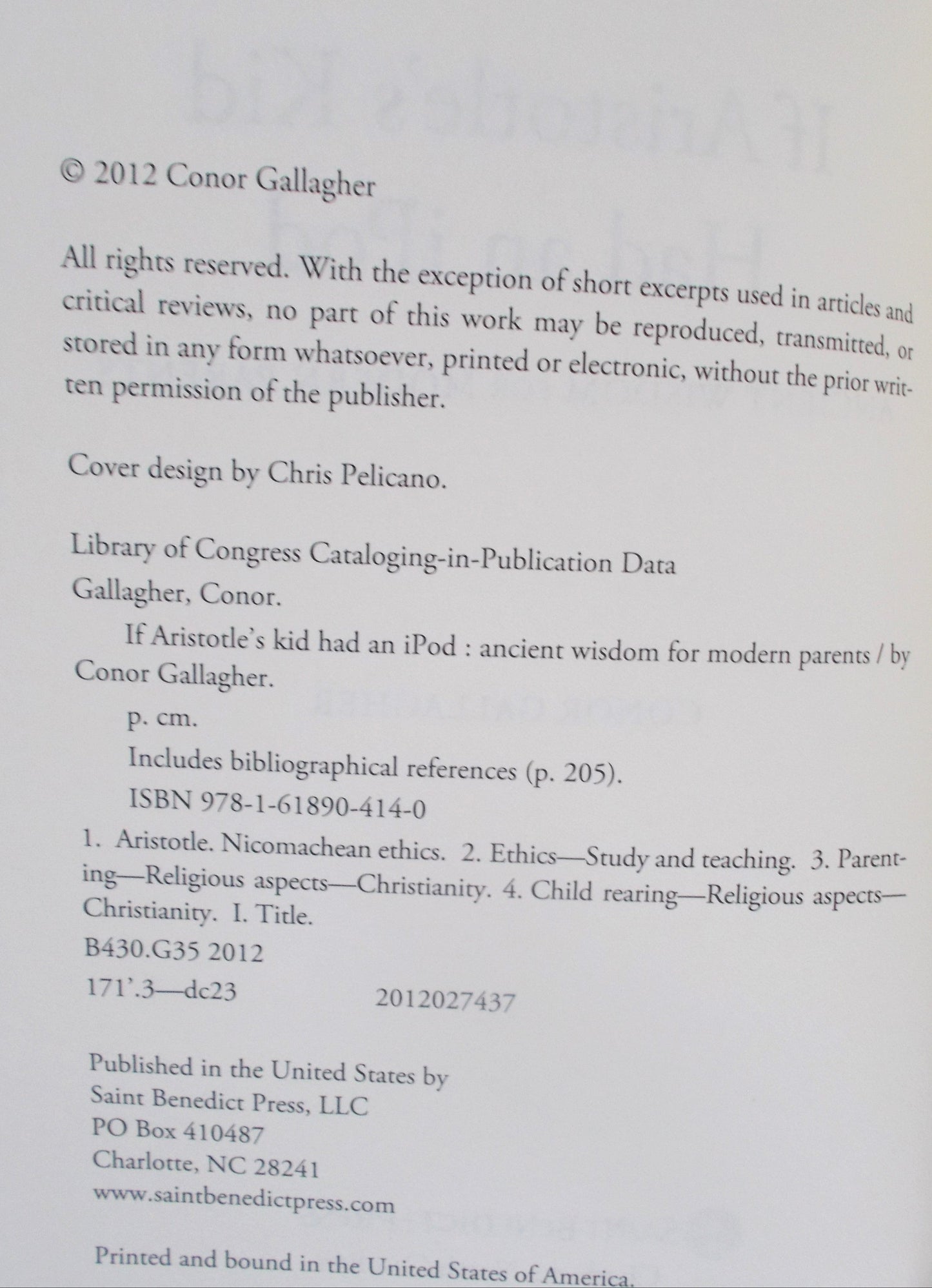If Aristotle's Kid Had an iPod : Ancient Wisdom for Modern Parents - hardcover
