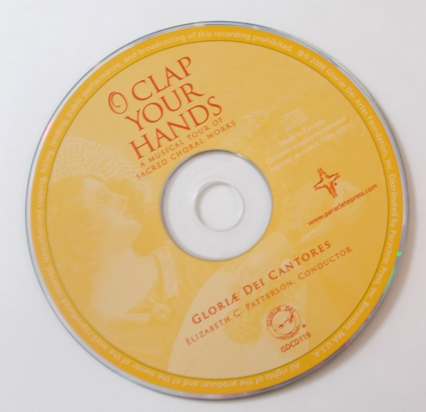 O Clap Your Hands A Musical Tour of Sacred Choral Works - hardcover book plus CD