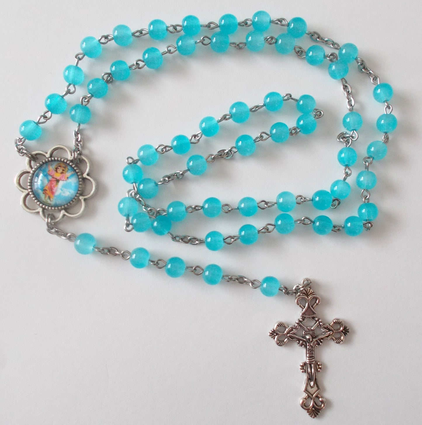 Blue Divine Child Rosary