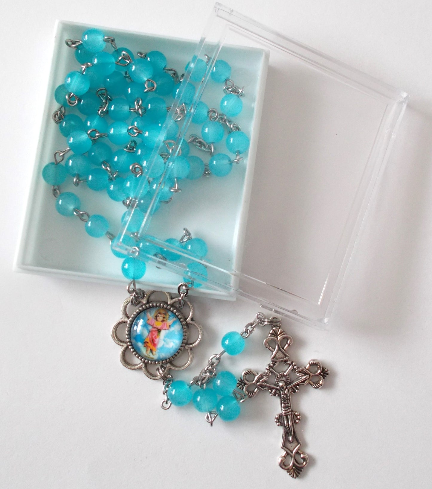 Blue Divine Child Rosary