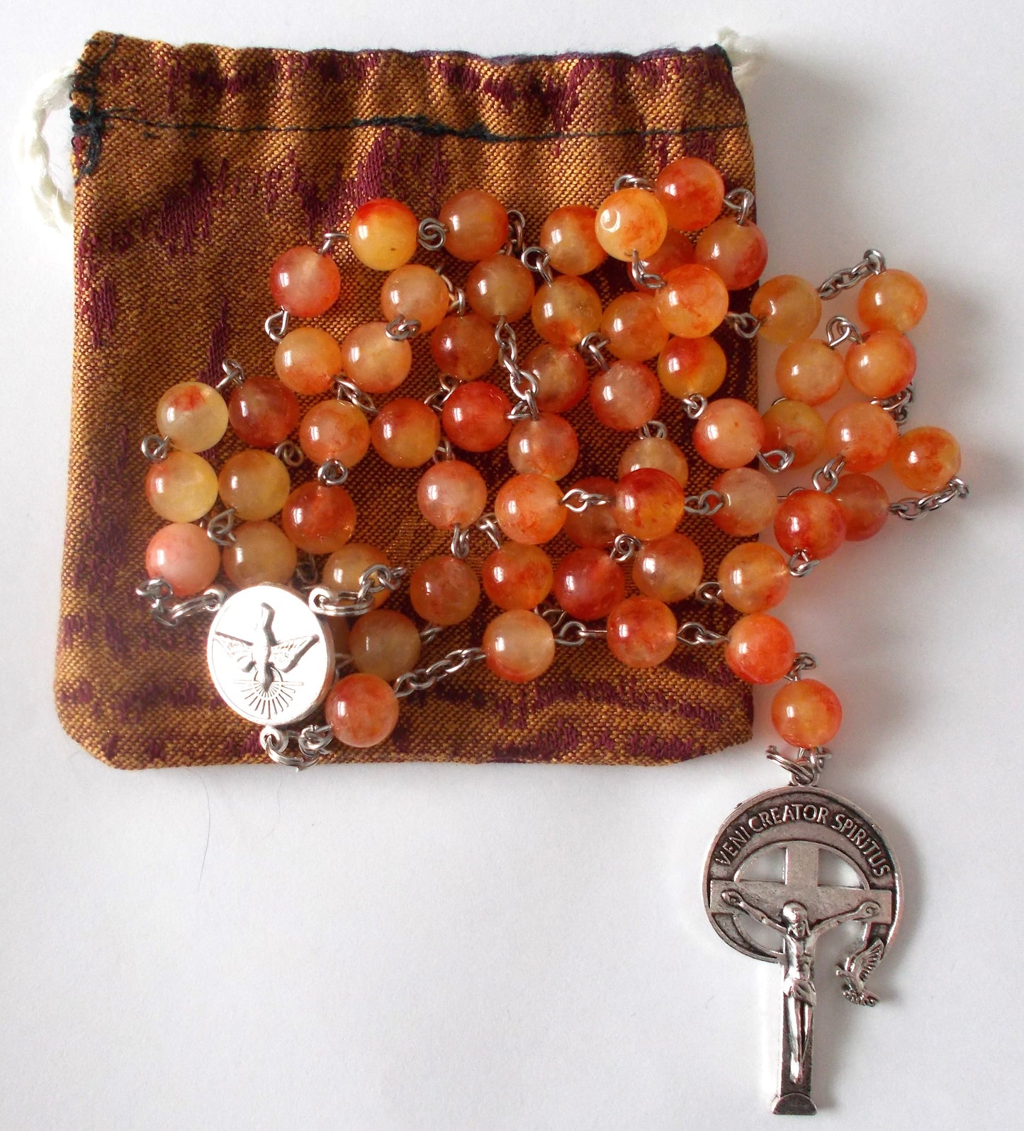 Holy Spirit Rosary with Pouch
