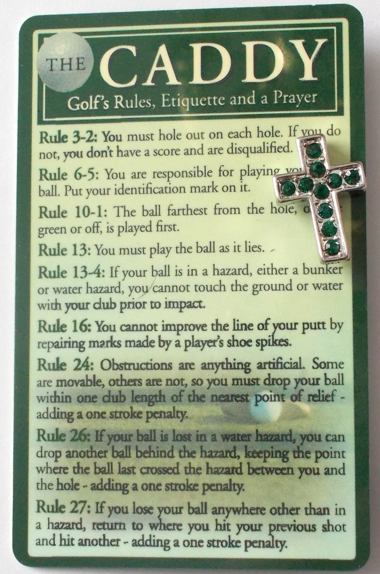 Caddy Golf's Rules & Lapel Pin