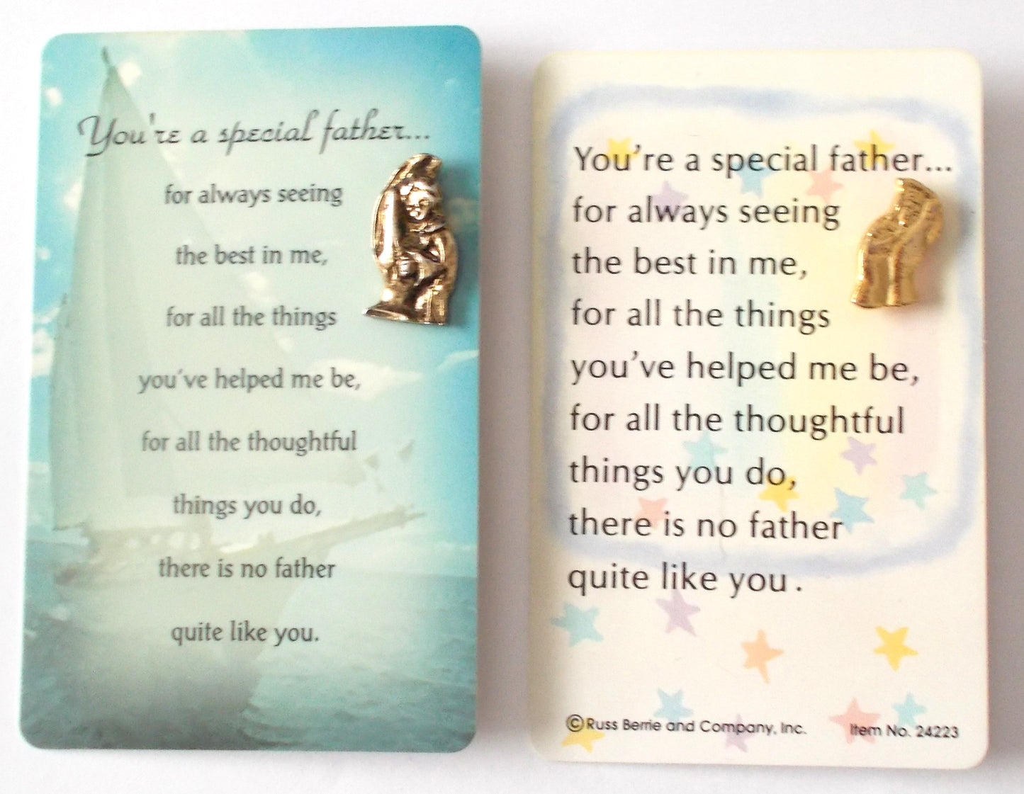 Special Father Prayercard & Lapel Pin