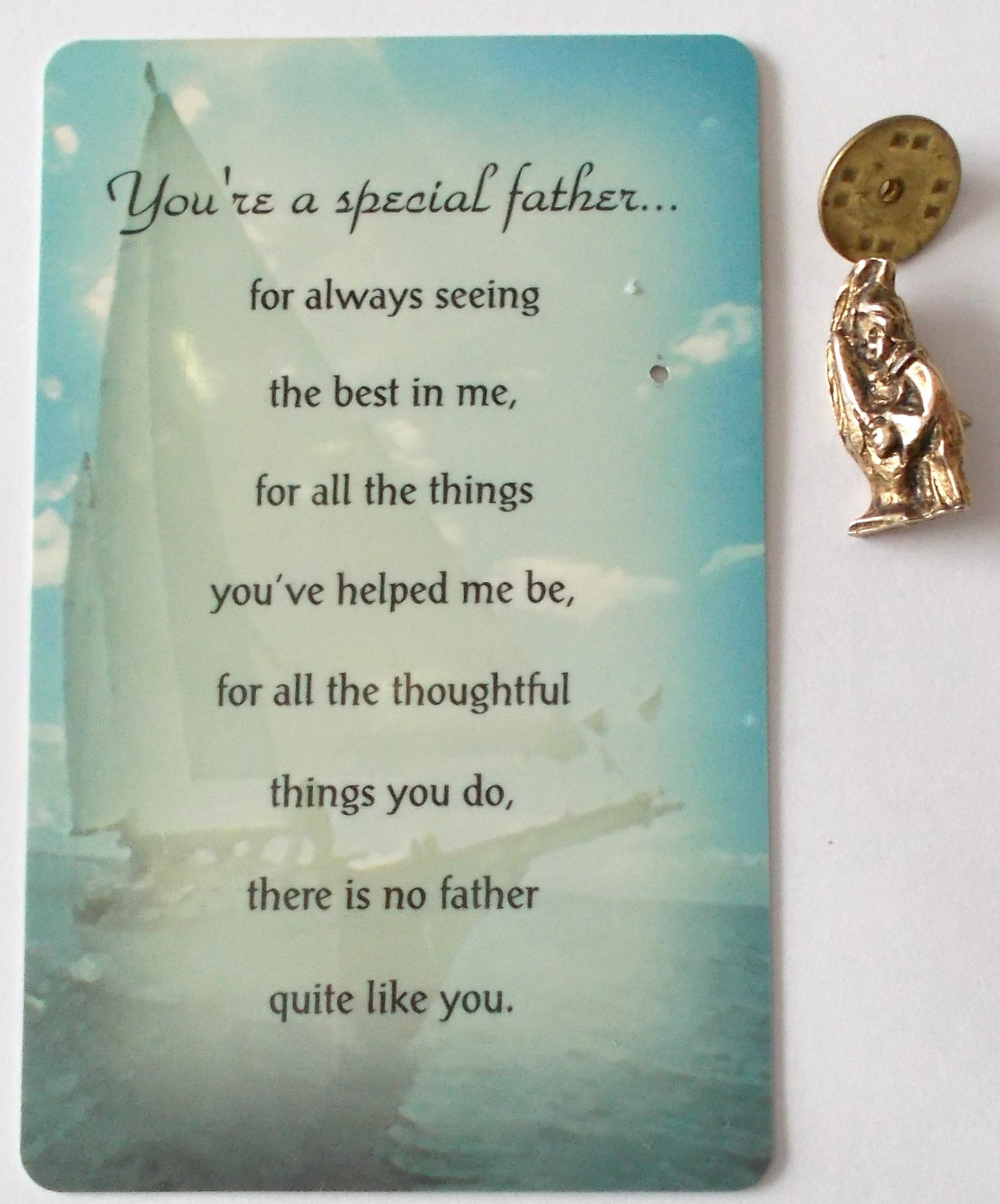 Special Father Prayercard & Lapel Pin