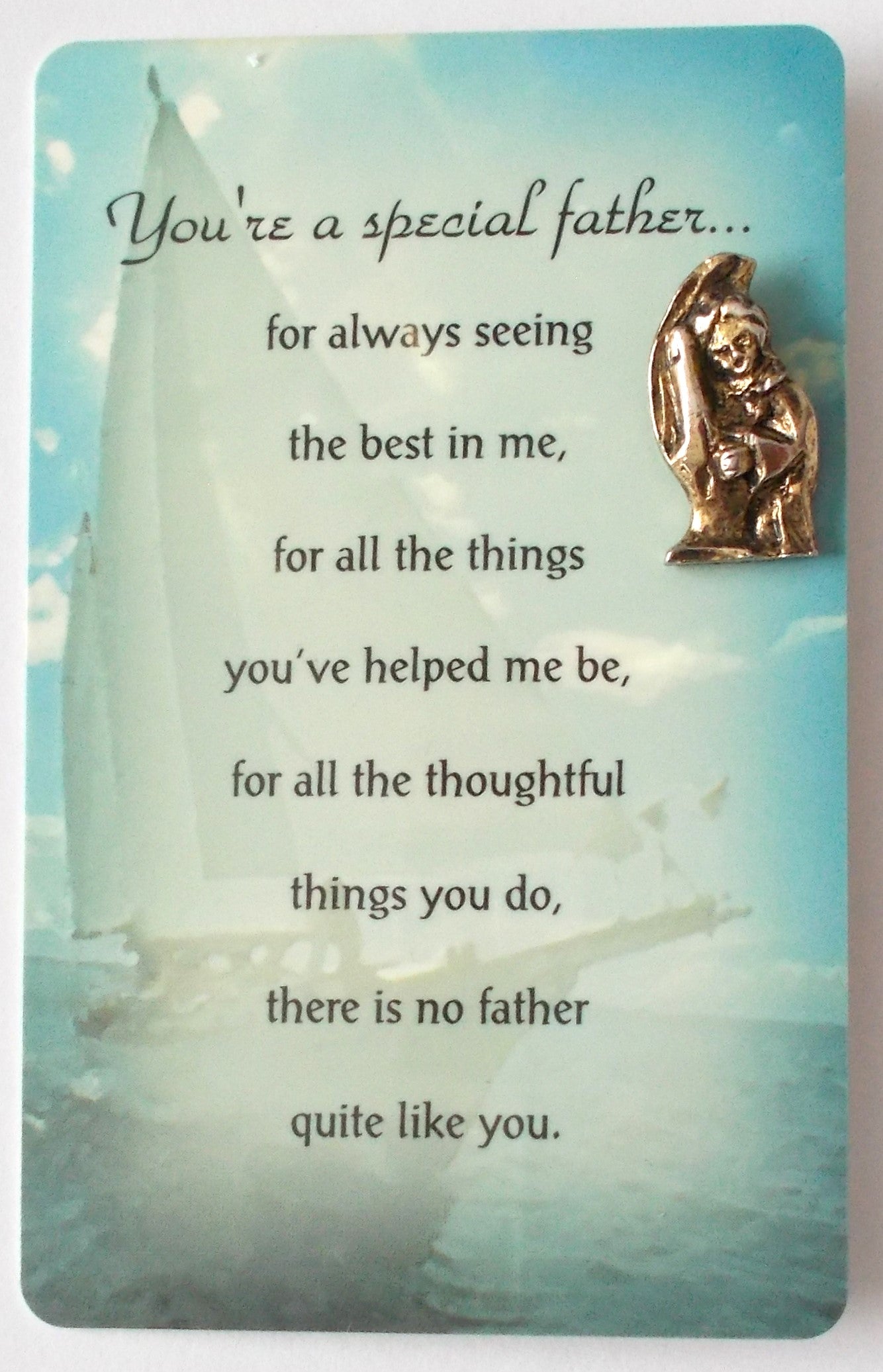 Special Father Prayercard & Lapel Pin