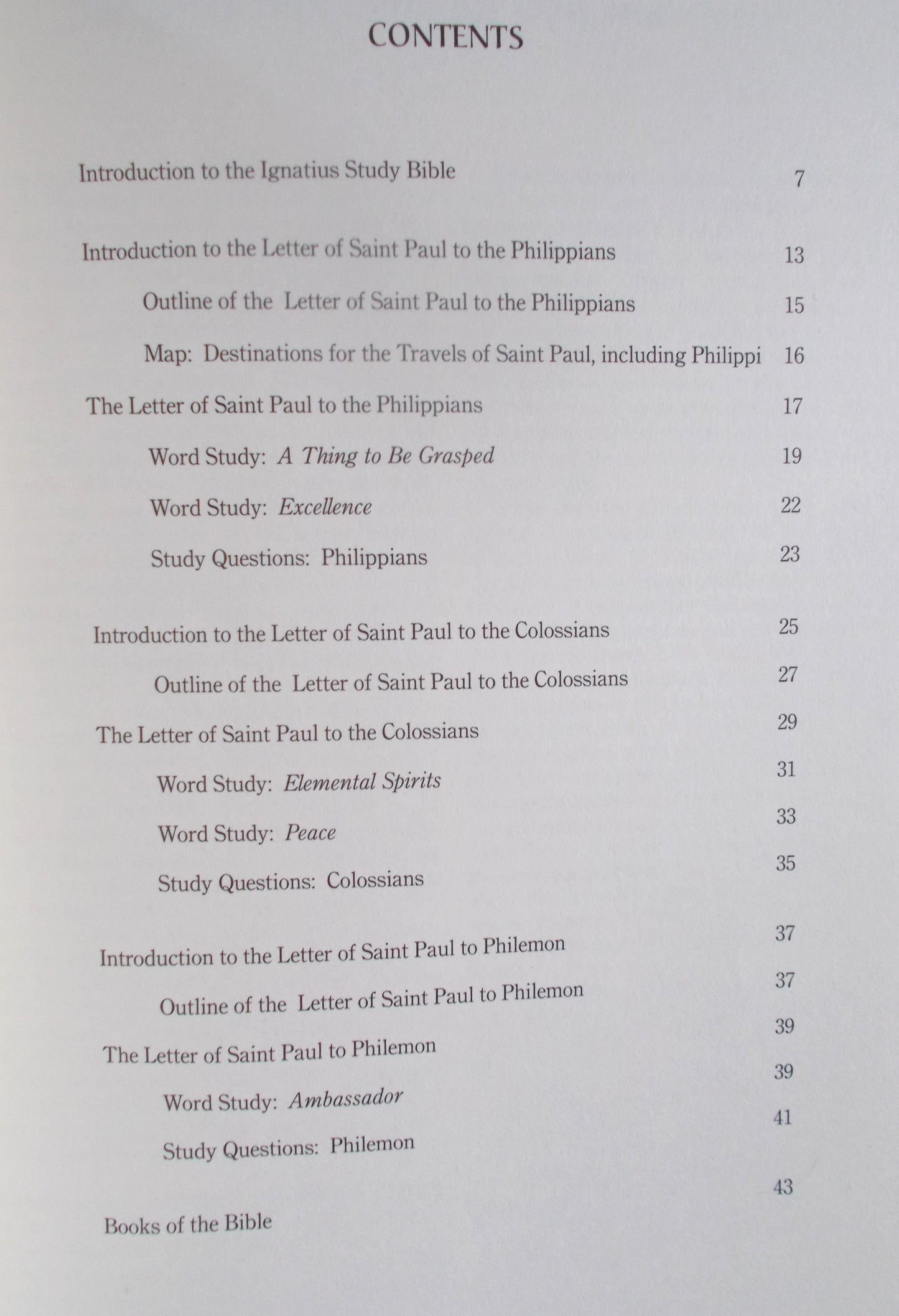 Letters of St. Paul to the Philippians, Colossians & Philemon - Ignatius Catholic Study Bible