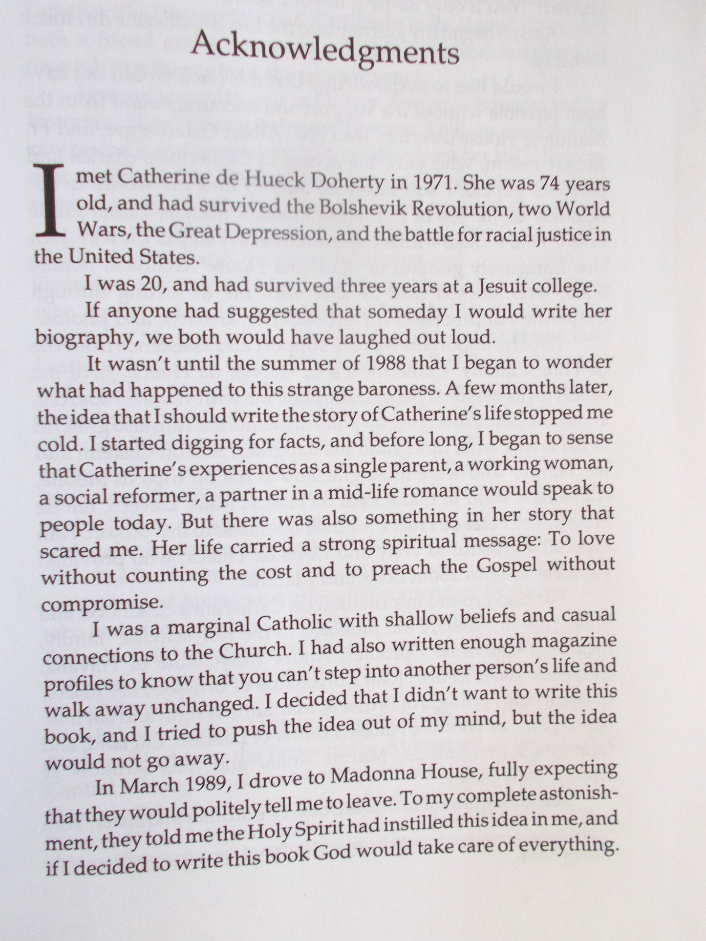 They Called Her The Baroness: The Life of Catherine de Hueck Doherty - hardcover