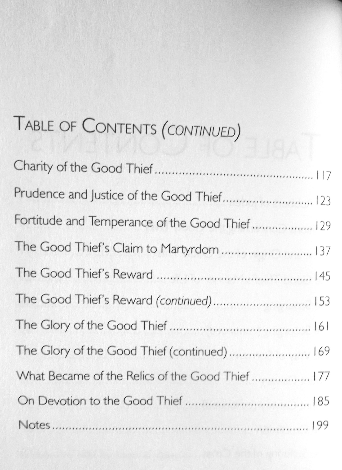 Life of the Good Thief