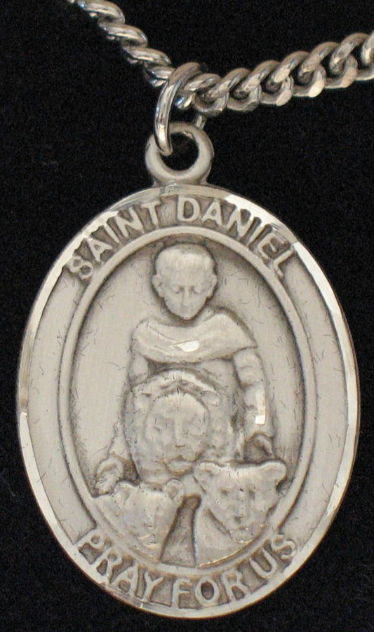 St. Daniel - Sterling Silver Medal with Chain