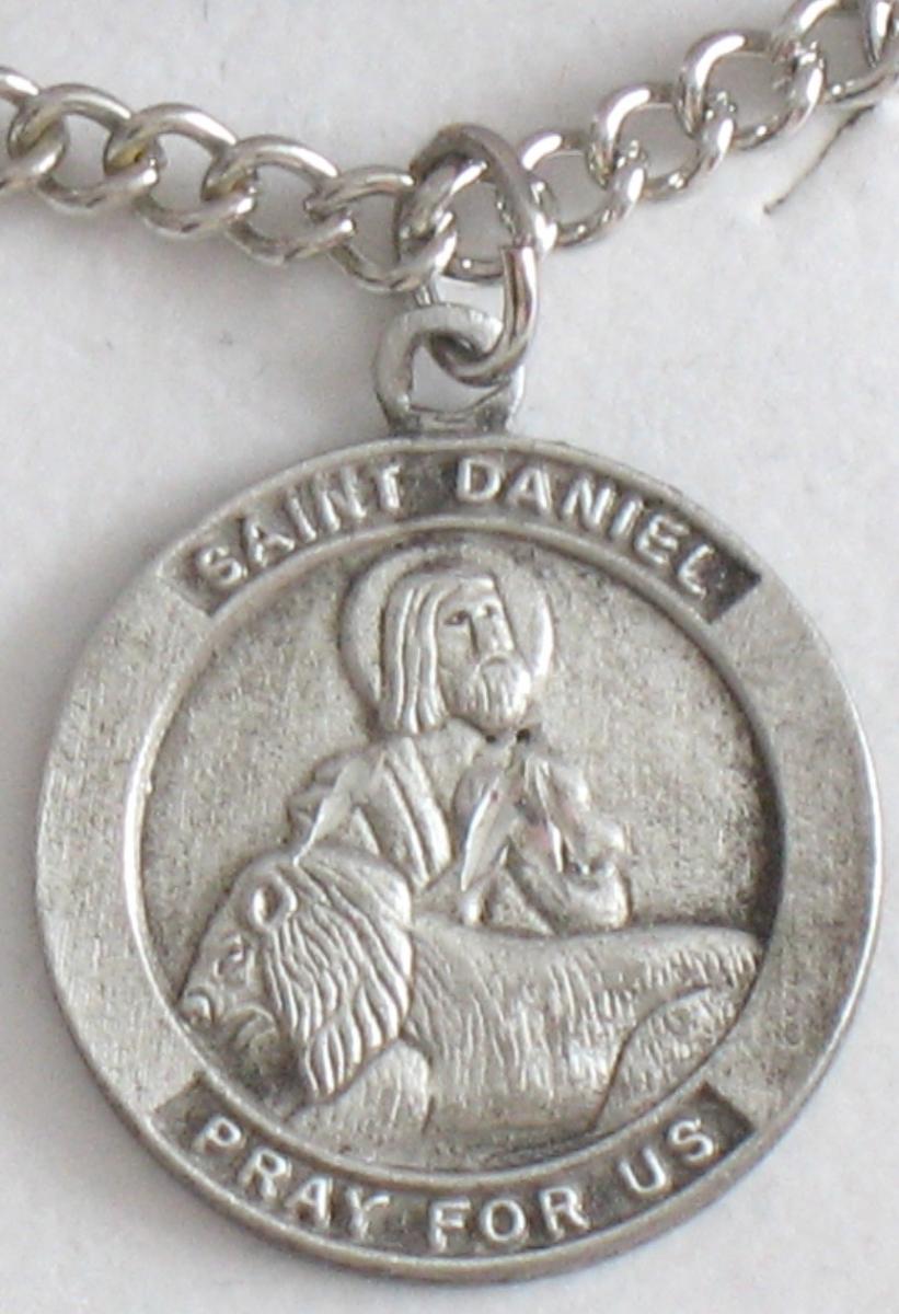 St. Daniel - Pewter Medal with Chain