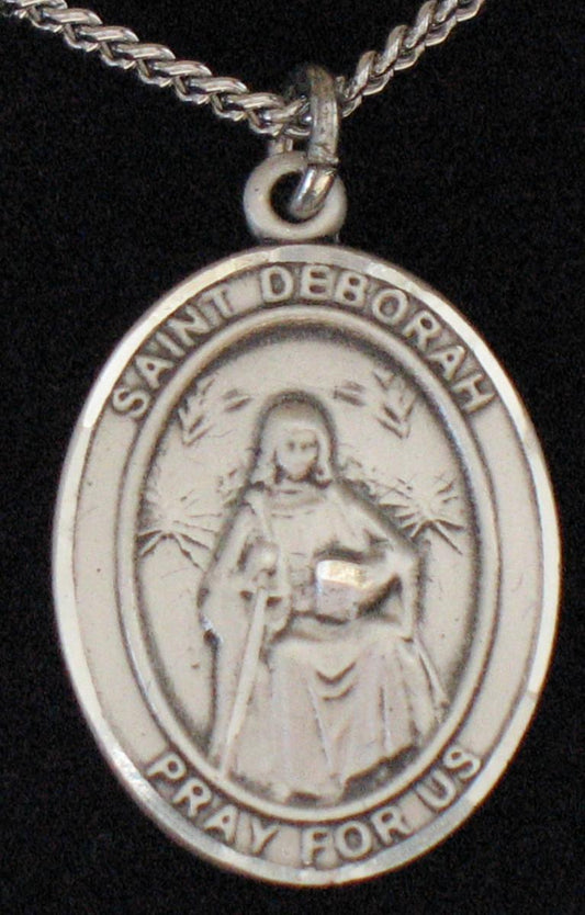 St. Deborah - Sterling Silver Medal with Chain