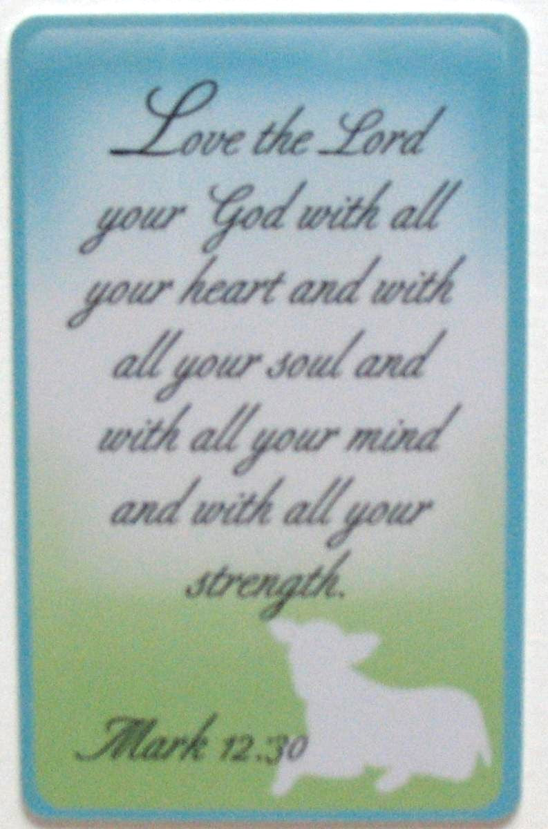 Plastic Pocket Prayercards