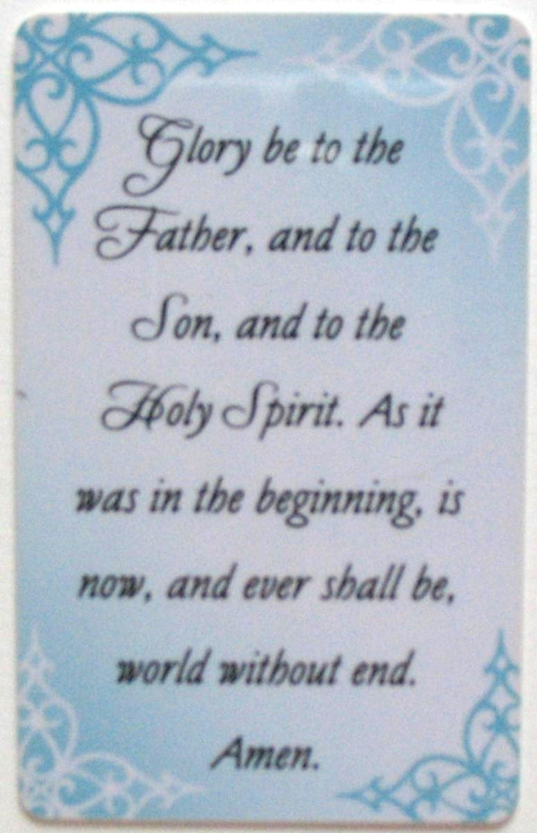 Plastic Pocket Prayercards