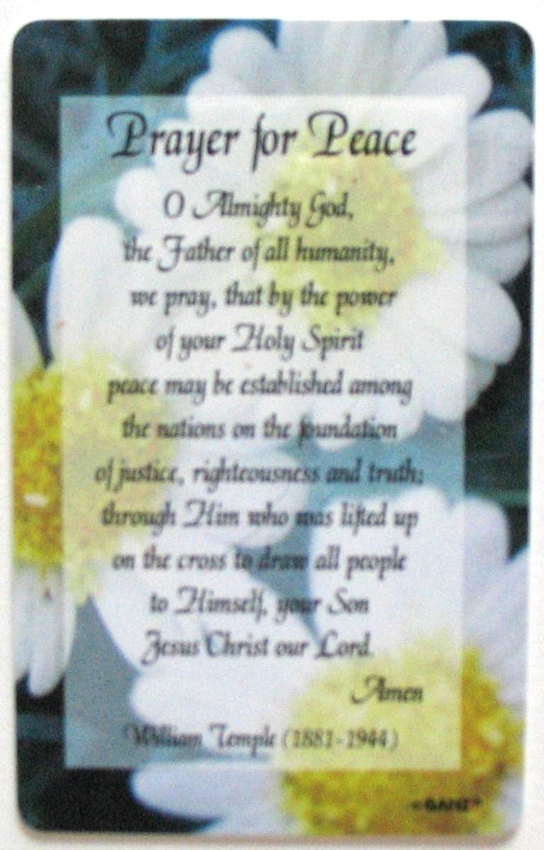 Plastic Pocket Prayercards