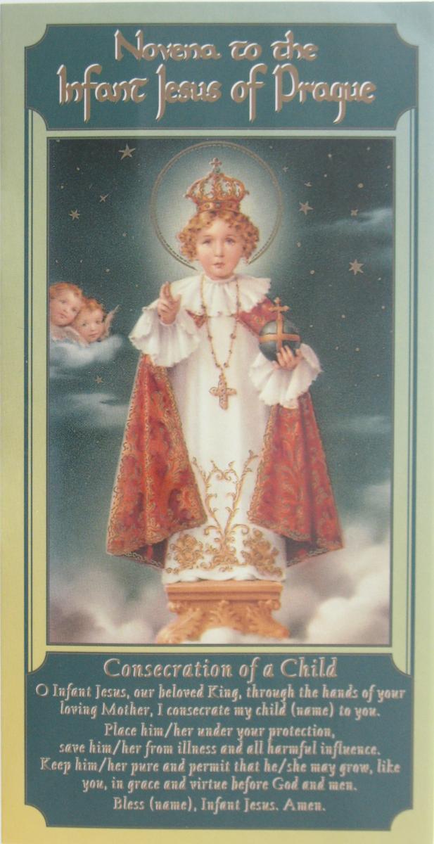 Infant Jesus of Prague Novena Laminated Pamphlet