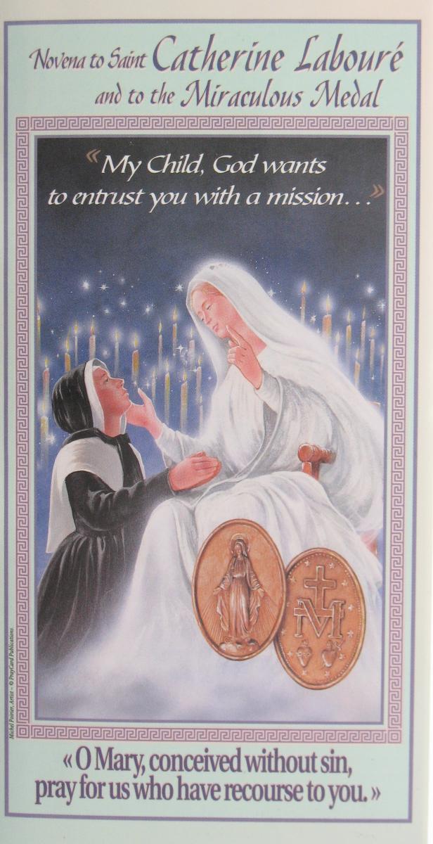 St. Catherine Laboure & Miraculous Medal Novena Laminated Pamphlet